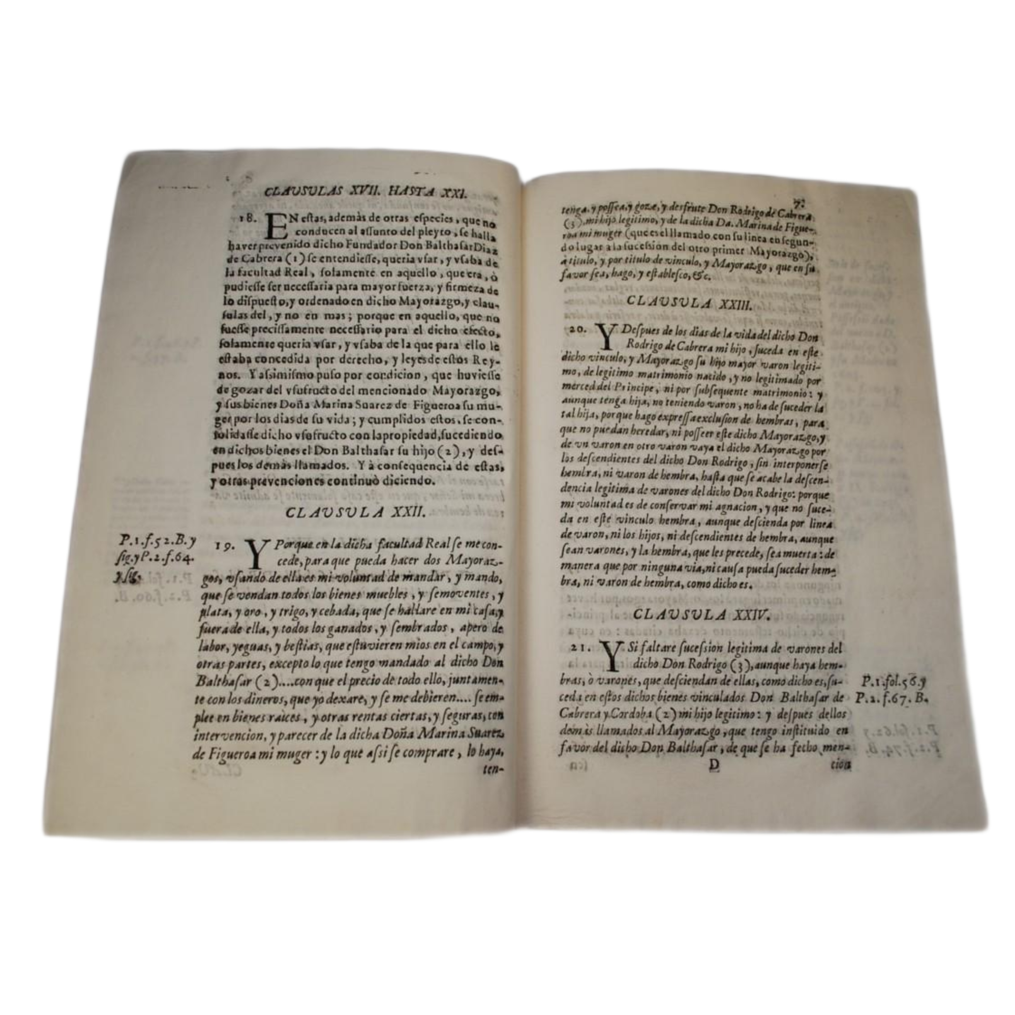 J. PIZARRO DE MEDINA - MEMORIAL DEL PLEITO SOBRE MAYORAZGO - 1754