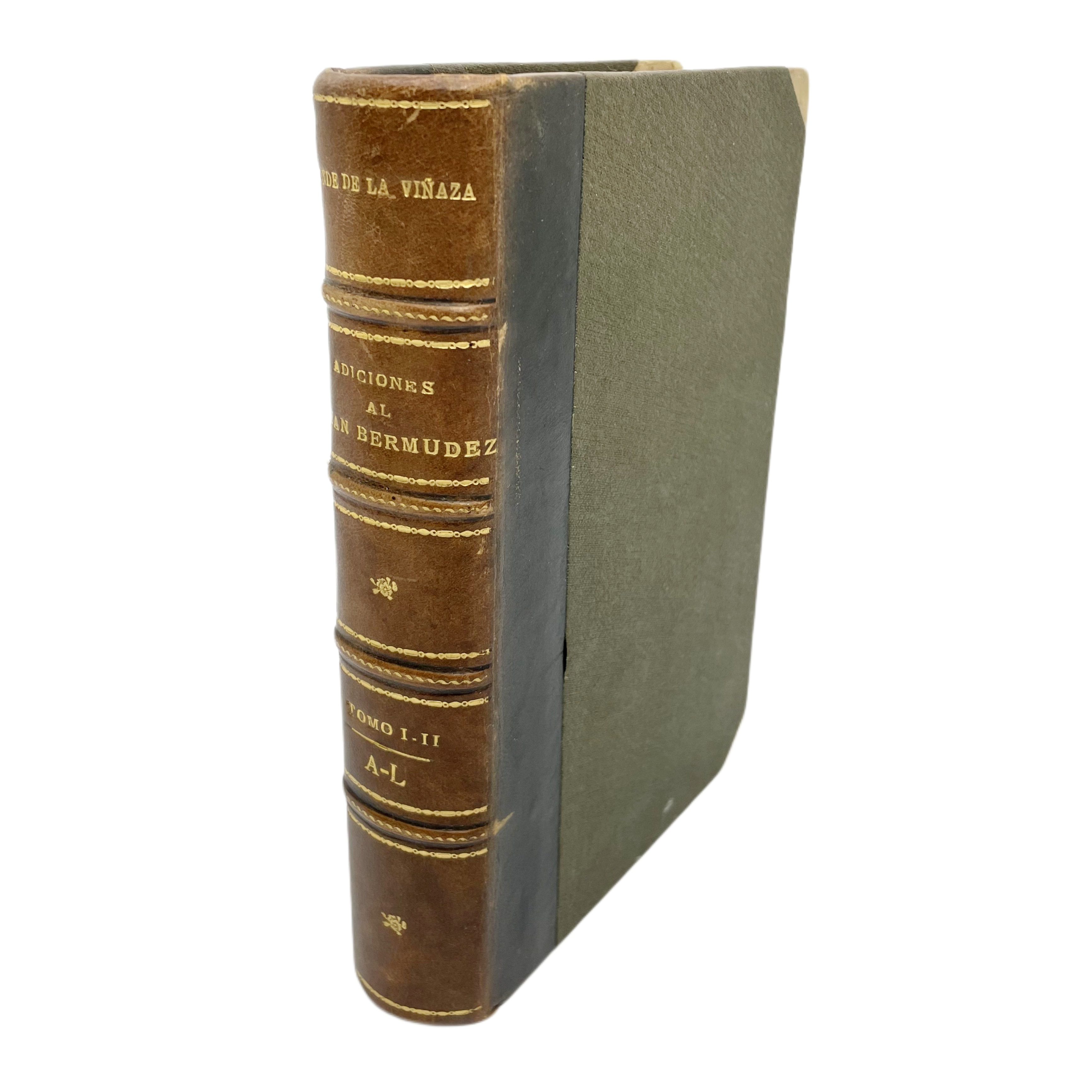ADICIONES AL DICCIONARIO HISTÓRICO DE LOS MÁS ILUSTRES PROFESORES DE LAS BELLAS ARTES EN ESPAÑA DE D. AGUSTIN CEAN BERMÚDEZ. TOMO PRIMERO: EDAD MEDIA. TOMO SEGUNDO: SIGLOS XVI, XVII, XVIII A - L.