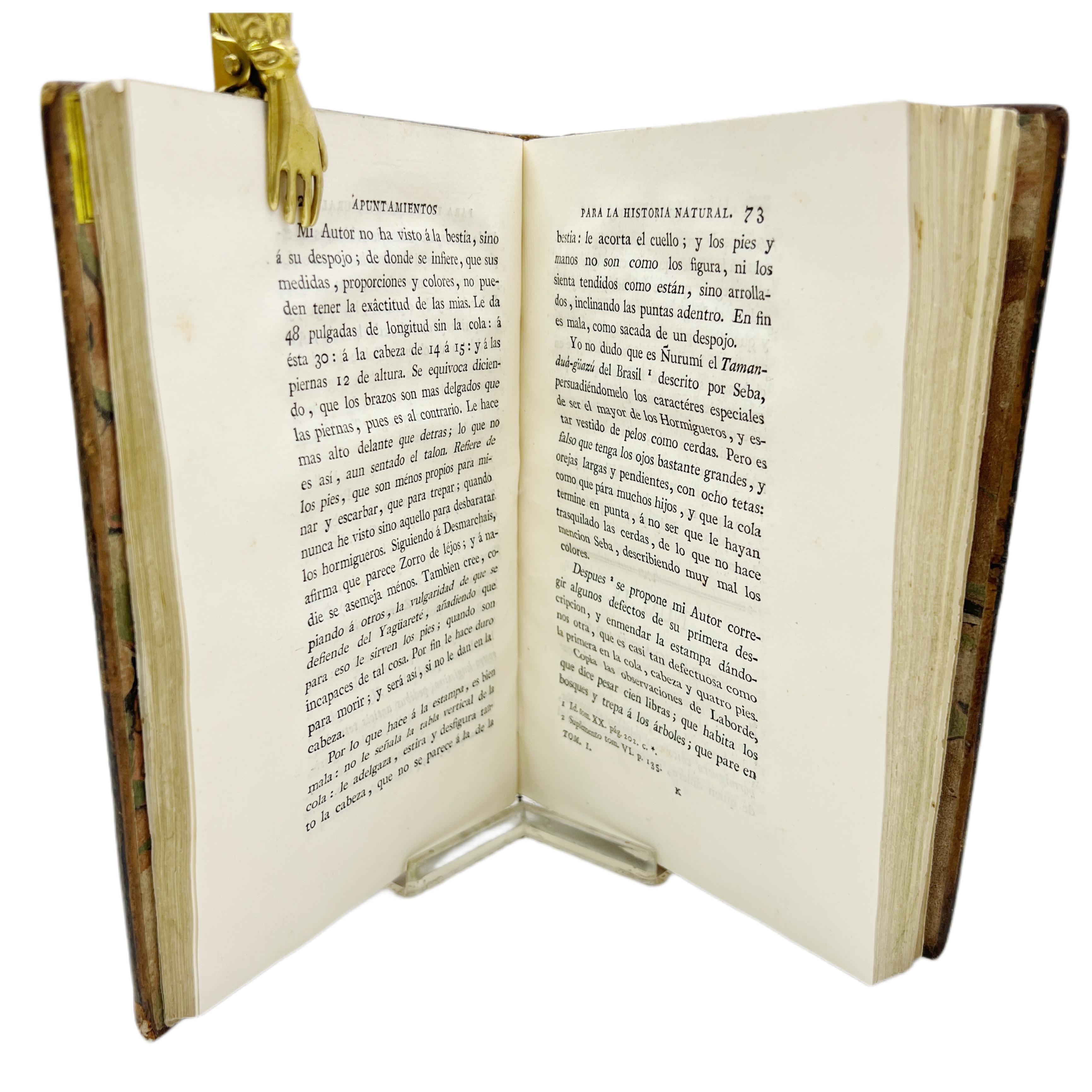 APUNTAMIENTOS PARA LA HISTORIA NATURAL DE LOS QUADRÚPEDOS DEL PARAGÜAY Y RIO DE LA PLATA ESCRITOS POR DON FELIX DE AZARA