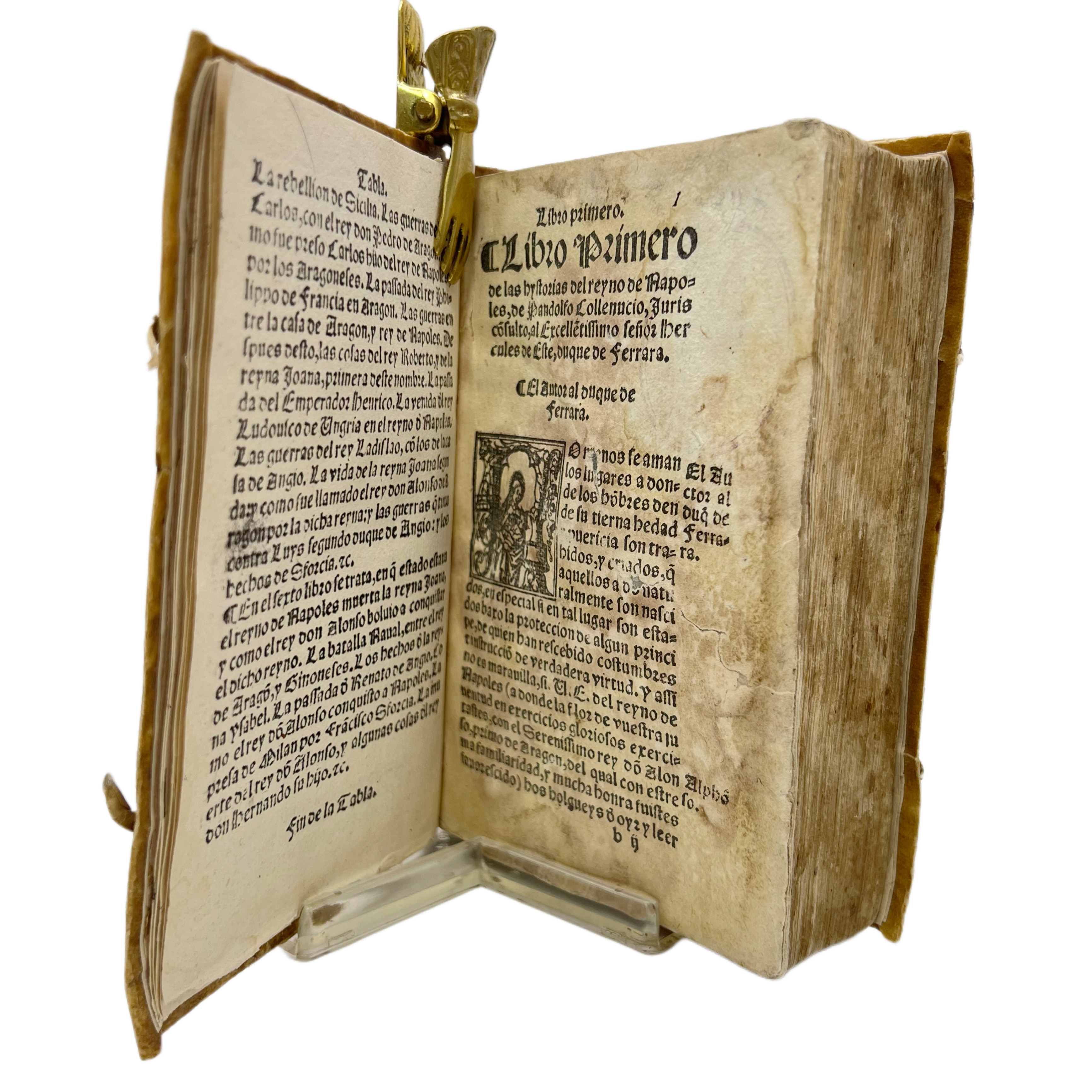 COMPENDIO DE LAS HISTORIAS DEL REYNO DE NÁPOLES..., TRADUZIDO POR NICOLAS SPINOSA