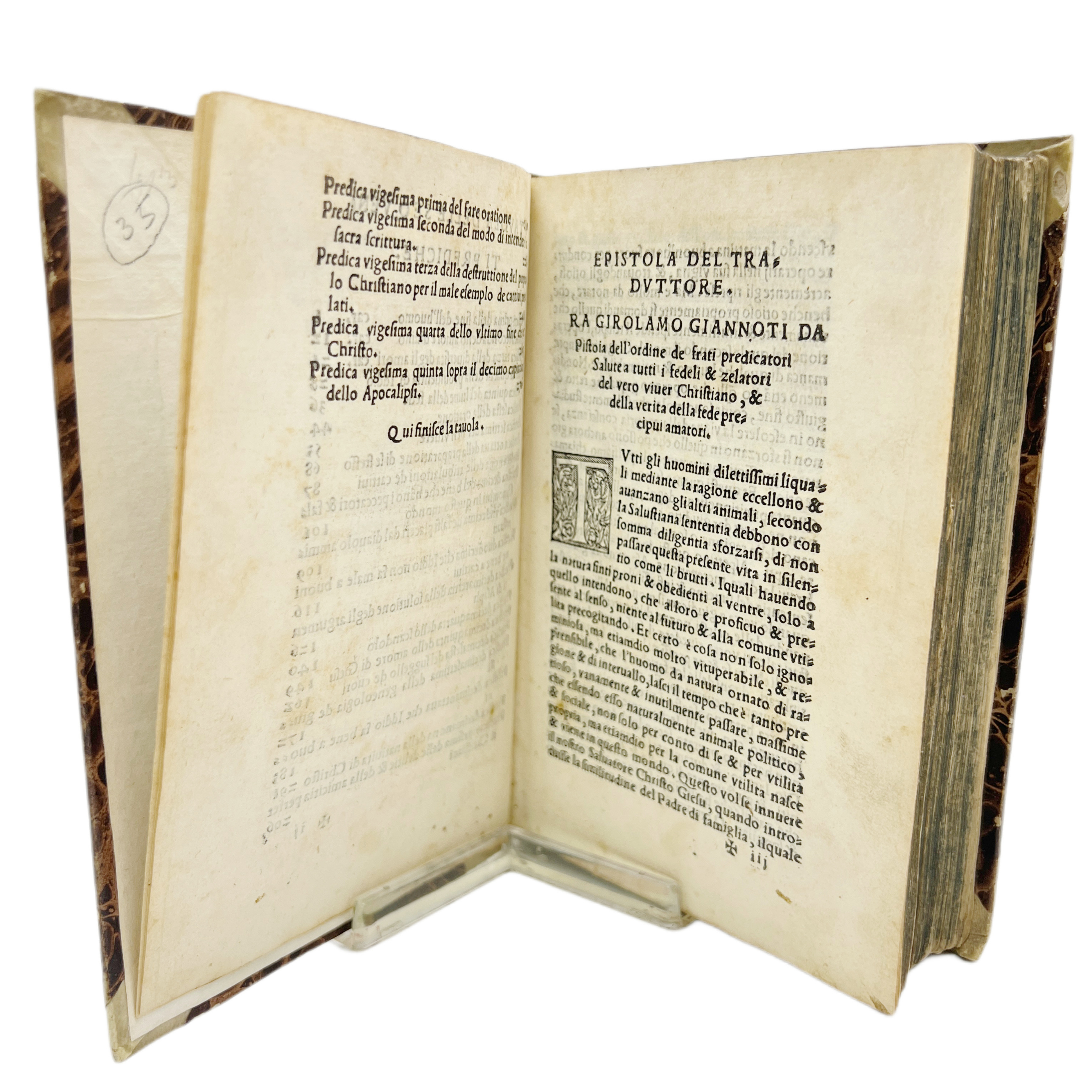 PREDICHE DEL REVERENDO PADRE FRA GIROLAMO SAVONAROLA DA FERRARA, SOPRA IL SALMO QUAM BONUS ISRAEL DEUS, PREDICATE IN FIRENZE, IN SANTA MARIA DEL FIORE INUNO [SIC] ADVENTO, NEL MCCCCXCIII. DAL MEDESIMO POI IN LATINA LINGUA RACCOLTE. ET DA FRA GIROLAMO