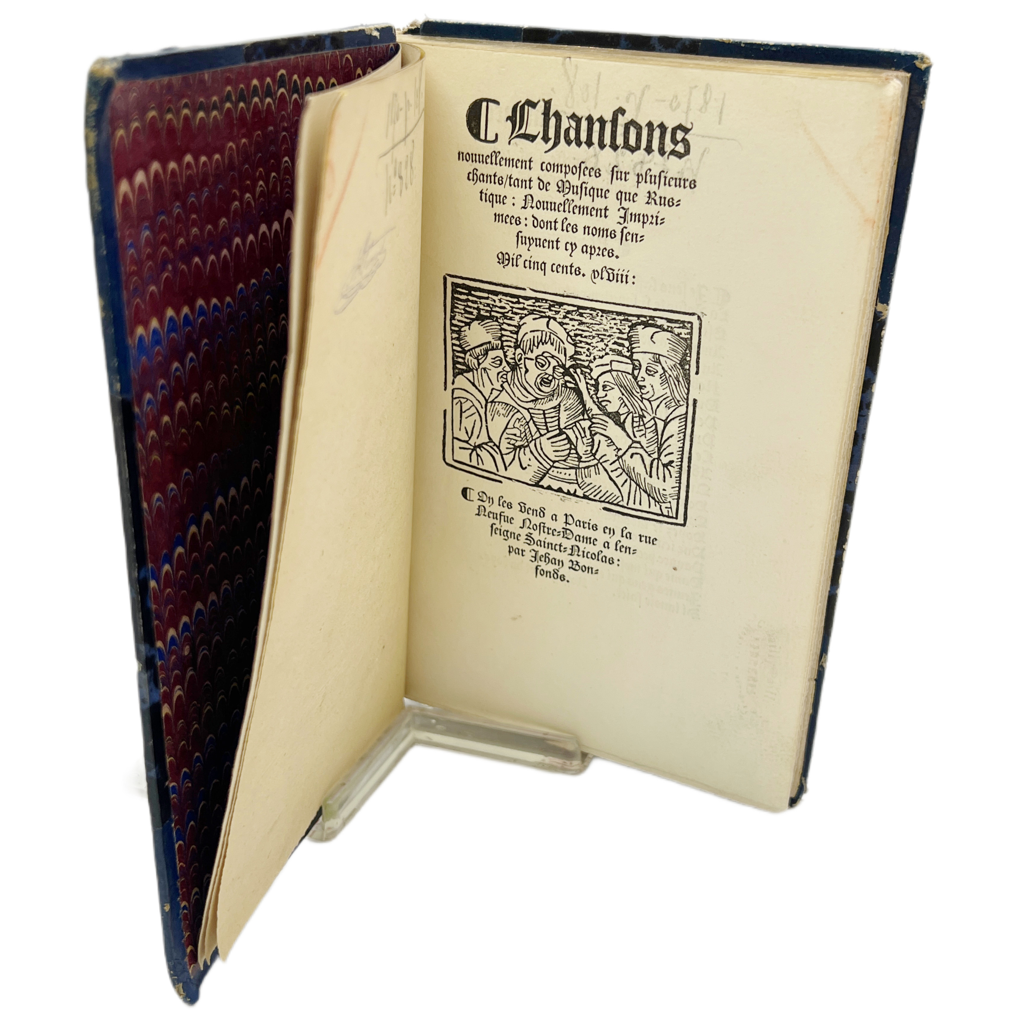 CHANSONS NOUVELLEMENT COMPOSEES SUR PLUSIEURS CHANTS, TANT DE MUSIQUE QUE RUSTIQUE: NOUVELLEMENT IMPRIMES: DONT LES NOMS SENSUYVENT CY-APRÈS