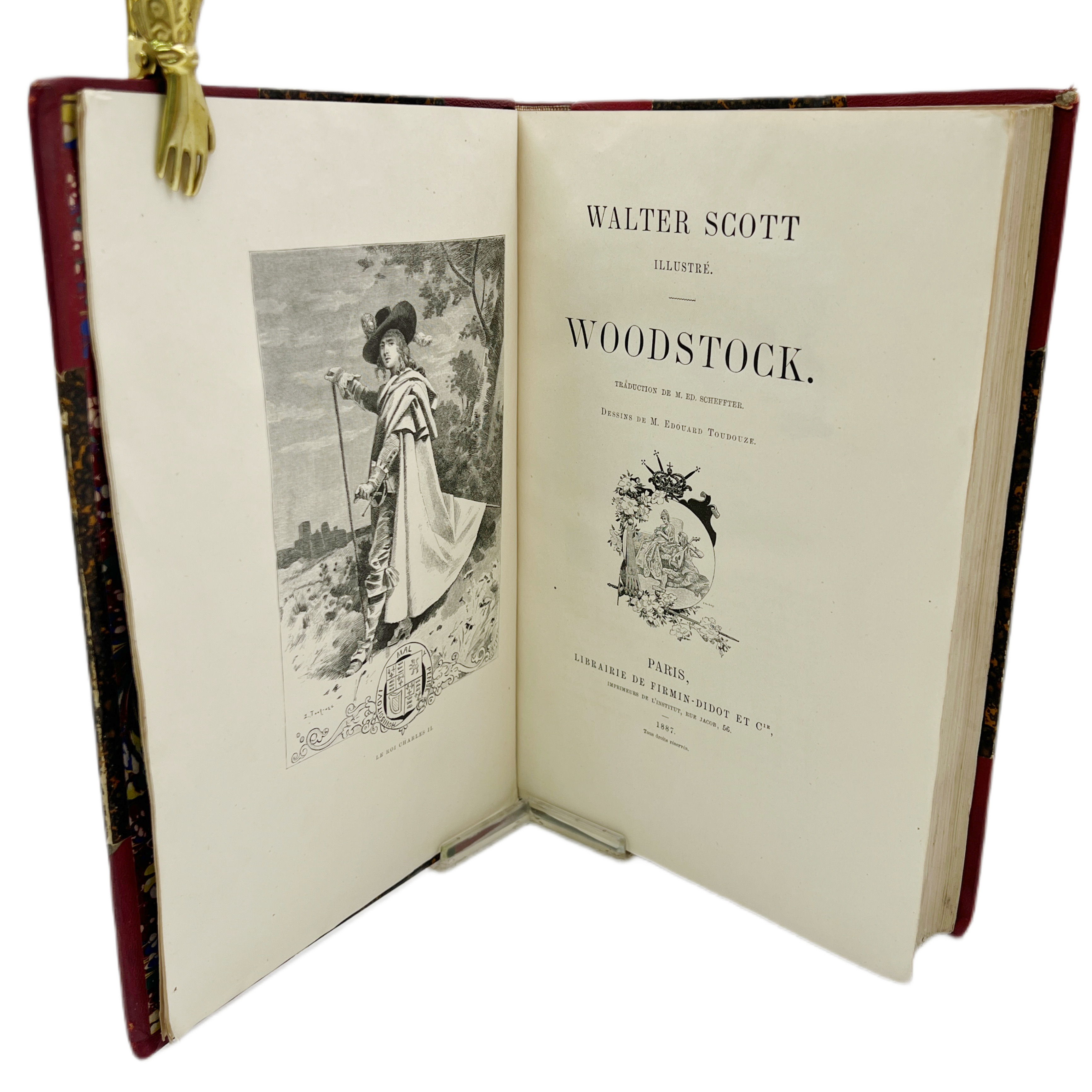 WOODSTOCK (WALTER SCOTT ILLUSTRÉ) TRADUCTION M. ED. SCHEFFTER DESSINS DE M. EDOUARD TOUDOUZE