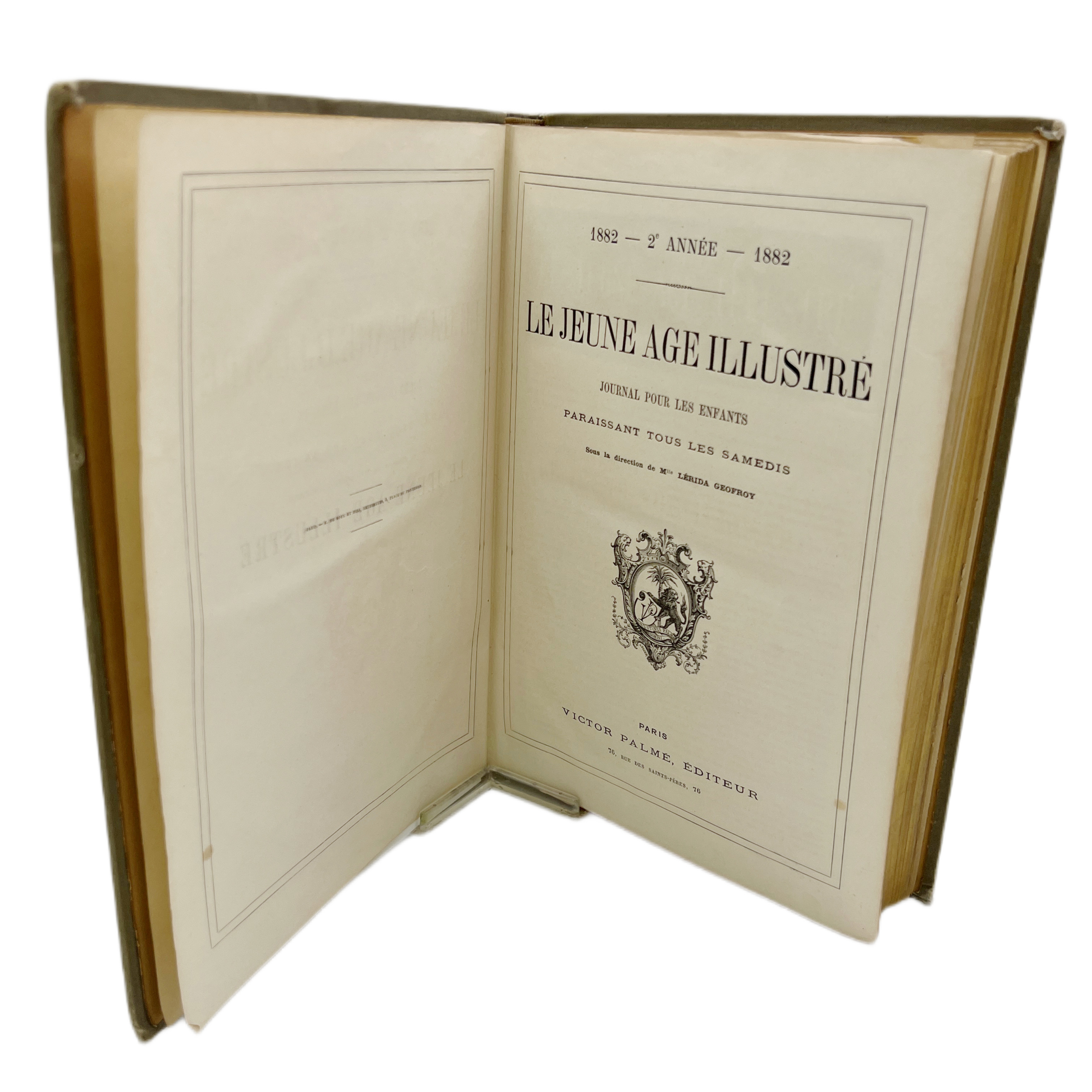 LE JEUNE AGE ILLUSTRE JOURNAL POUR LES ENFANTS. 1882 - 2 ANNÉE - 1882.