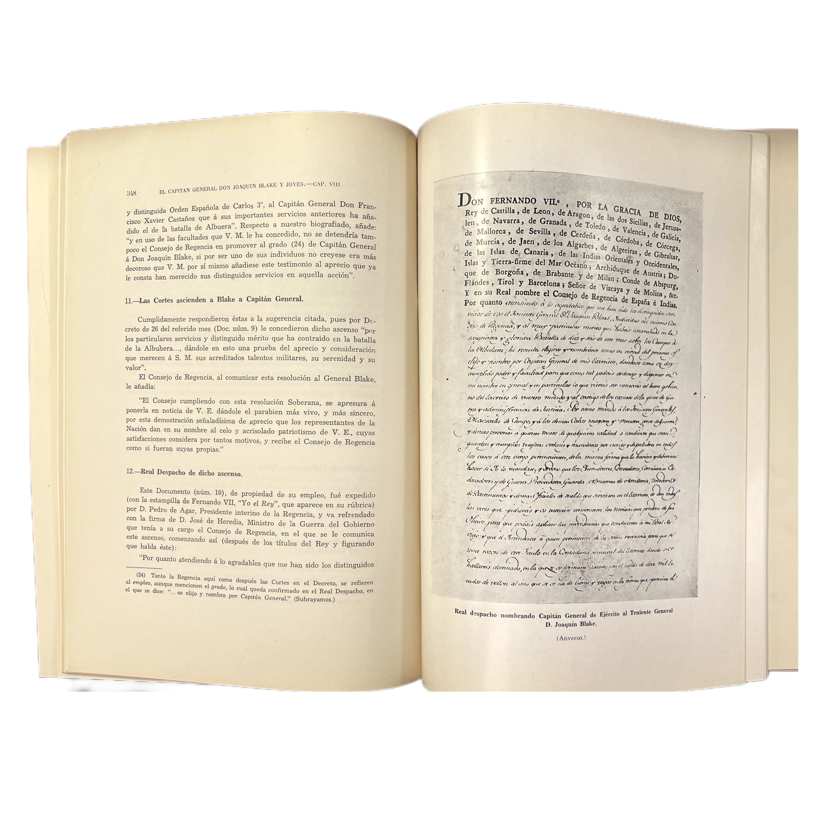 PREMIO 'MENORCA' DE BIOGRAFIA. EL CAPITAN GENERAL DON JOAQUIN BLAKE Y JOYES, REGENTE DEL REINO, FUNDADOR DEL CUERPO DE ESTADO MAYOR