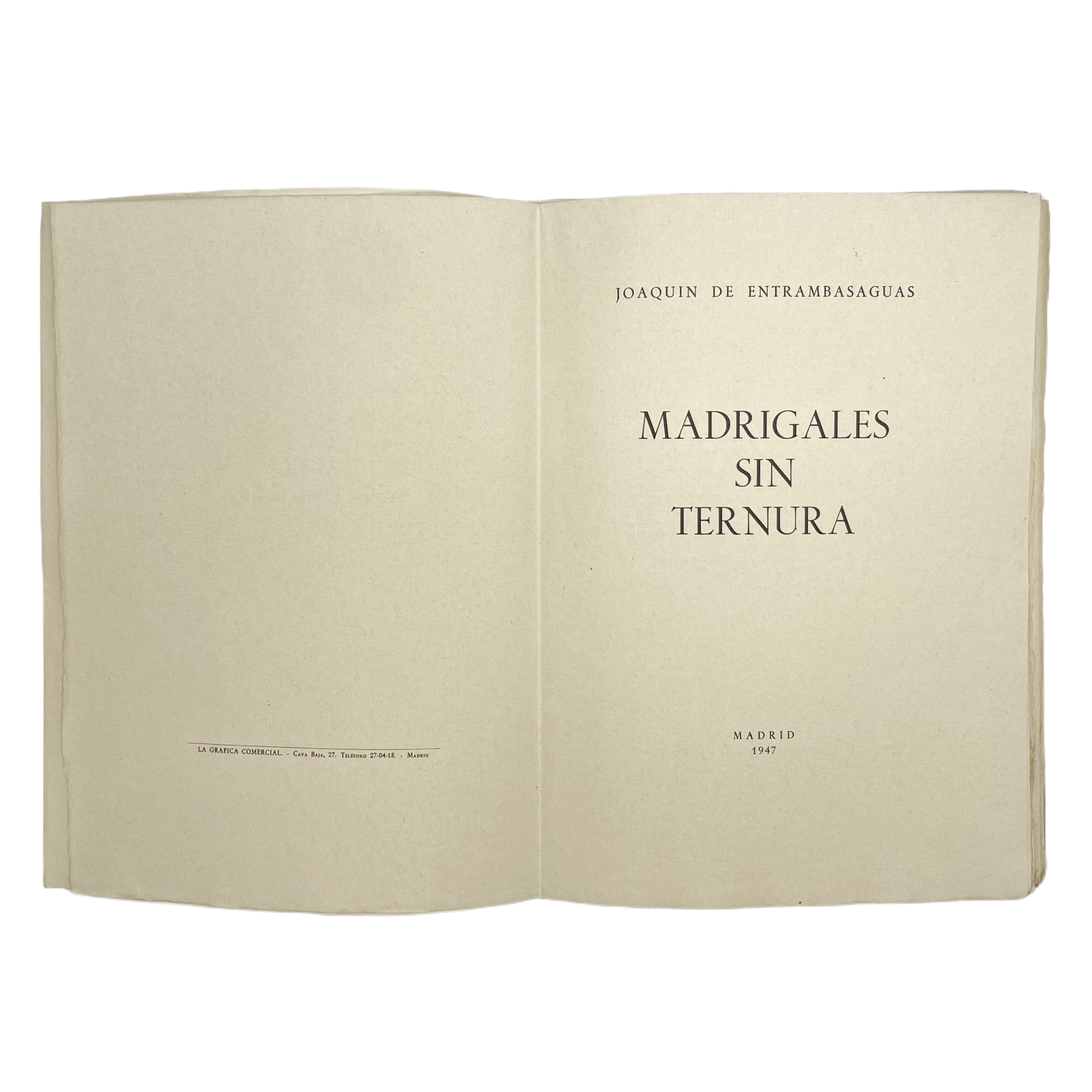 MADRIGALES SIN TERNURA.