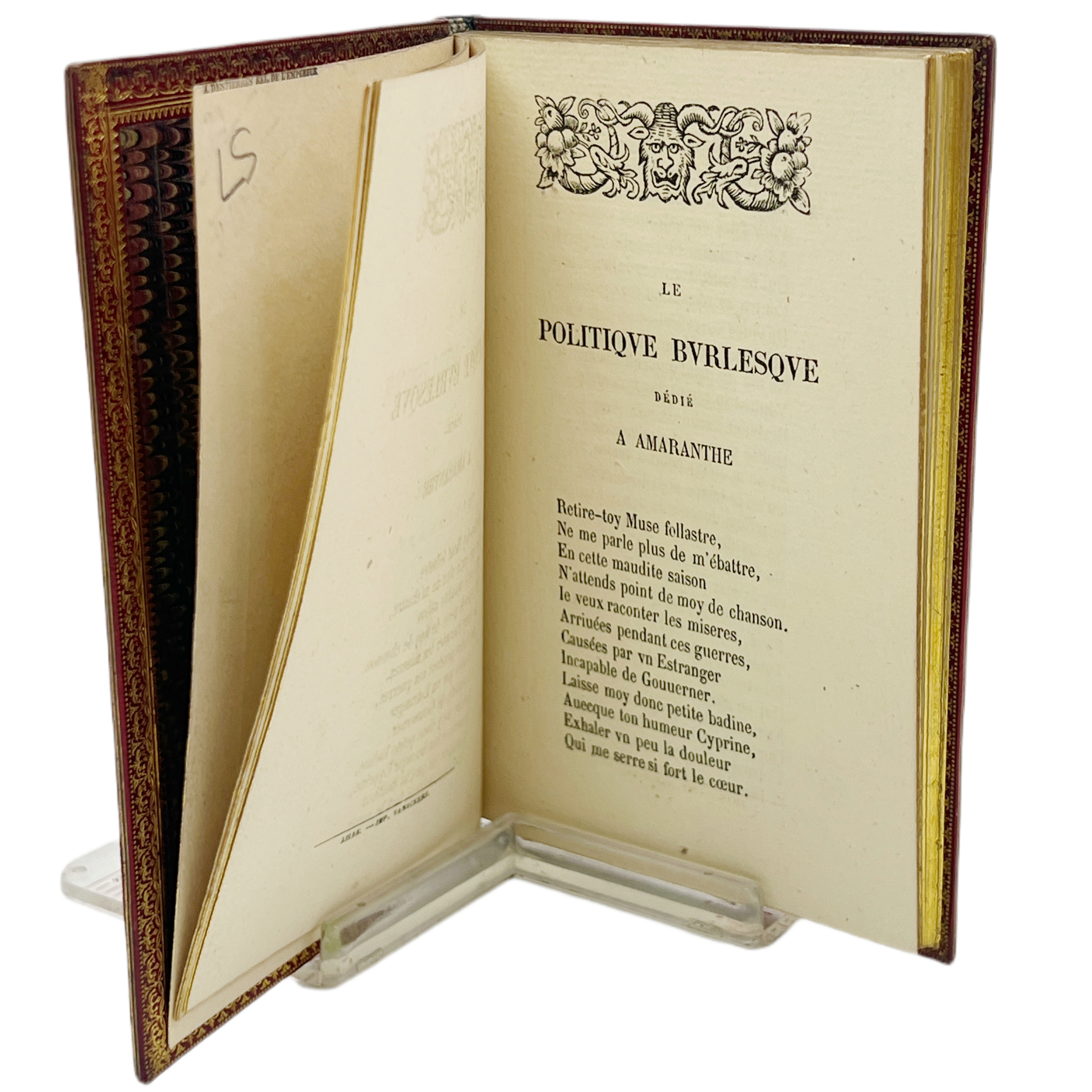 MAZARINADE. LE POLITIQUE BURLESQUE, DÉDIÉ À AMARANTHE. PAR S. T. F. S. L. S. D. T.