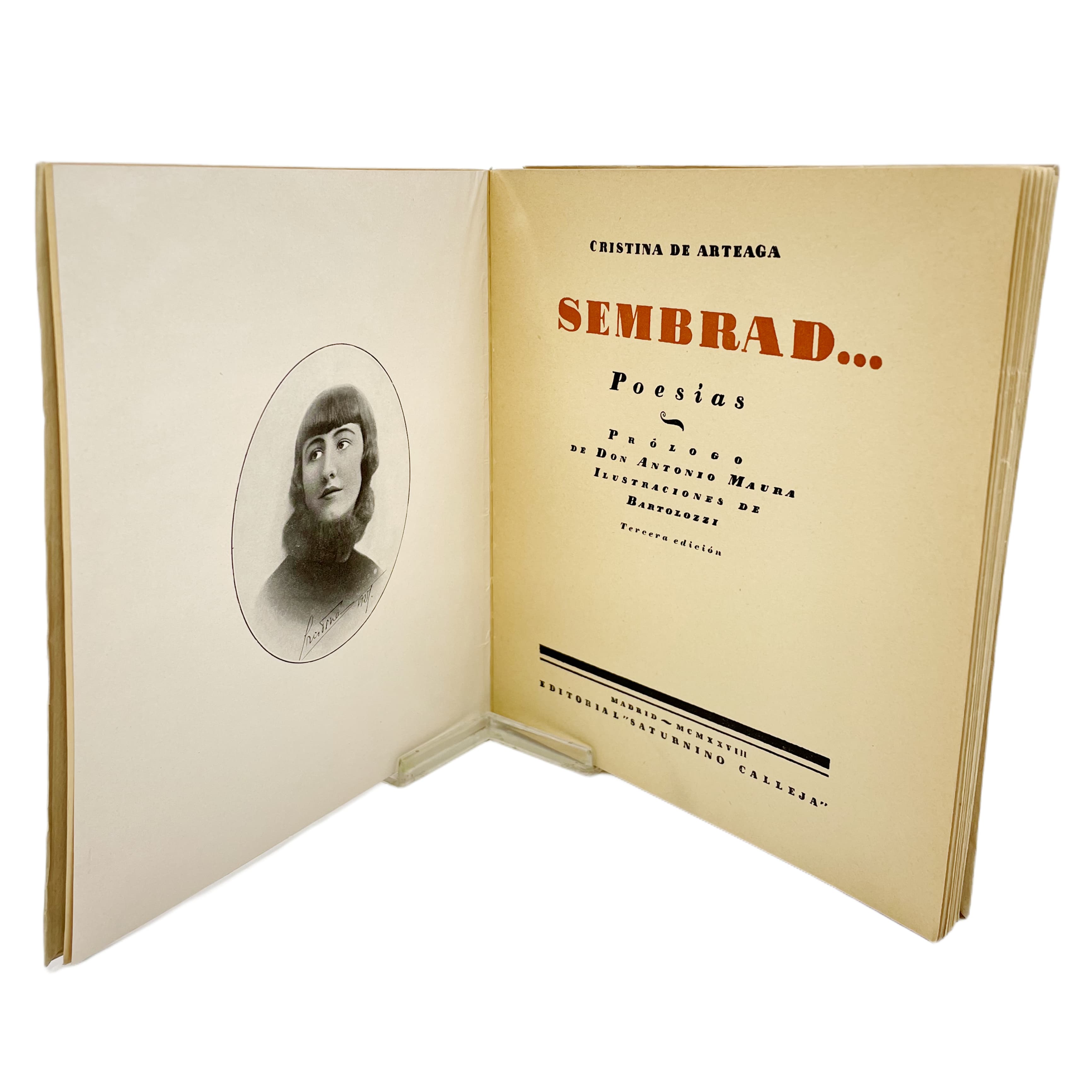 SEMBRAD... POESIAS. PROLOGO DE DON ANTONIO MAURA. ILUSTRACIONES DE BARTOLOZZI.