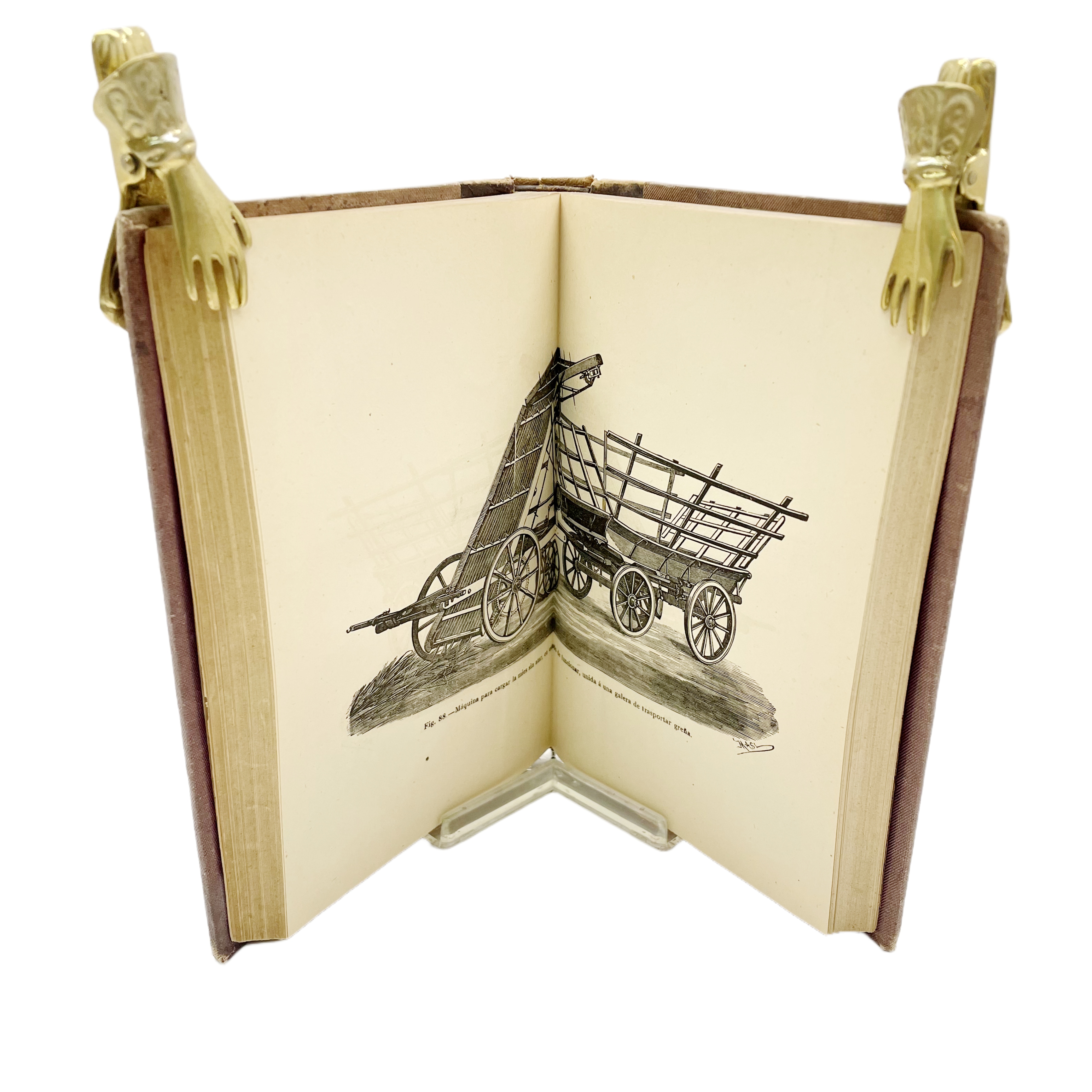 MAQUINAS AGRICOLAS. MANUAL PRÁCTICO DEDICADO AL CONOCIMIENTO DE LOS INSTRUMENTOS Y MÁQUINAS AGRÍCOLAS QUE OFRECEN MAYOR INTERÉS EN ESPAÑA POR D. EDUARDO ABELA Y SAINZ DE ANDINO