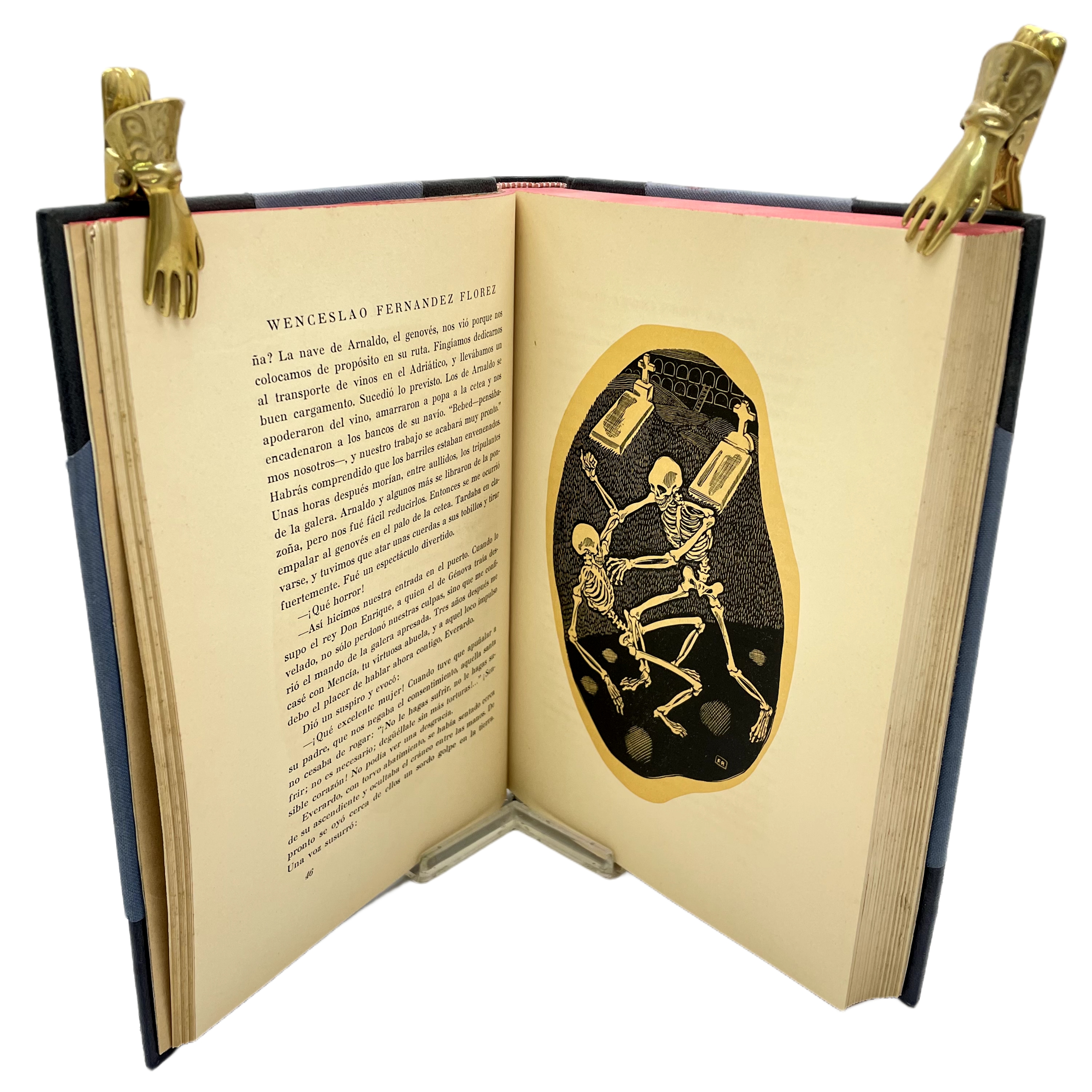 LAS SIETE COLUMNAS NOVELA ILUSTRADA CON 47 GRABADOS DE RIBAS.