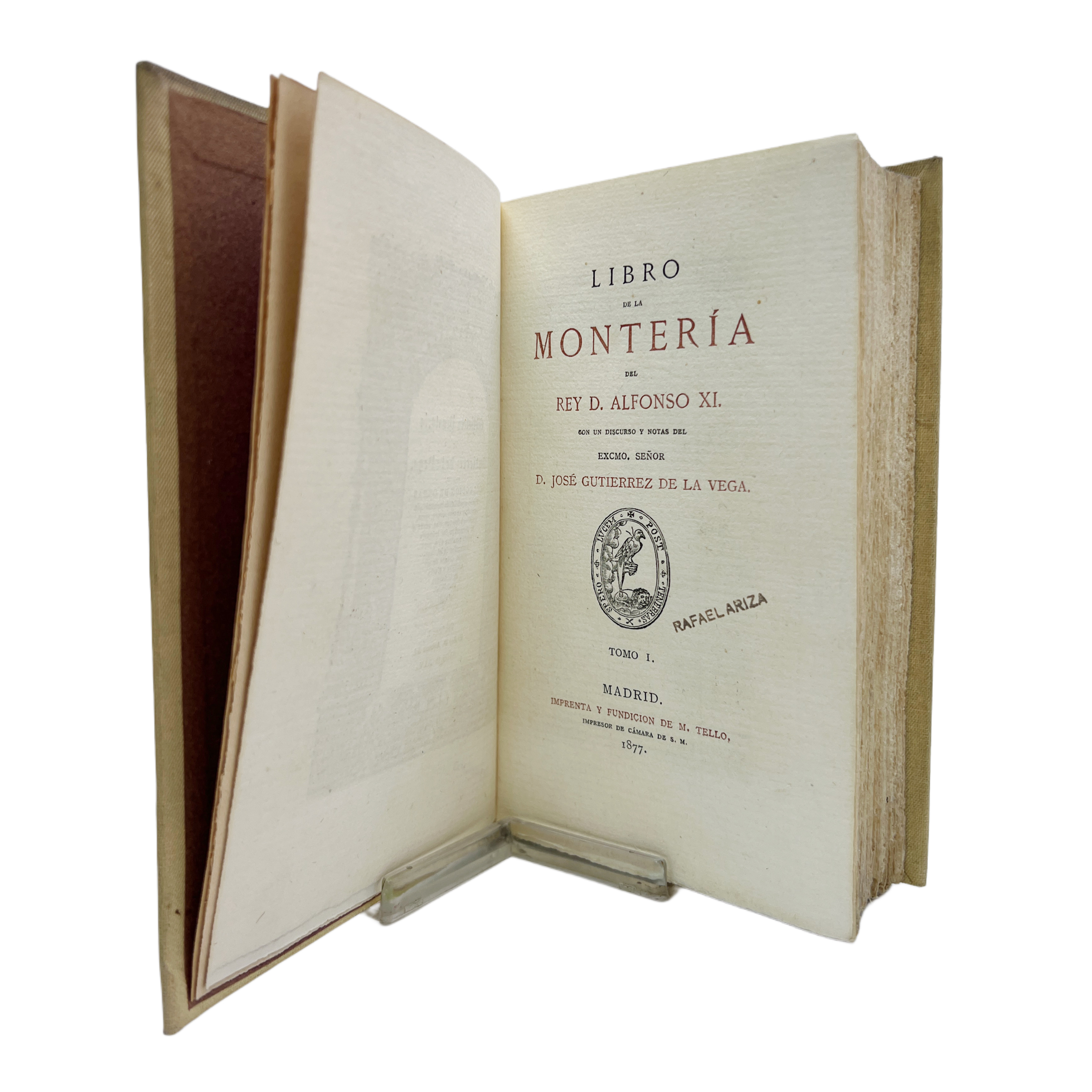 BIBLIOTECA VENATORIA COLECCIÓN DE OBRAS CLÁSICAS ESPAÑOLAS DE MONTERÍA, DE CETRERÍA Y DE CAZA MENOR , RARAS INÉDITAS O DESCONOCIDAS, DESDE LA FORMACIÓN DEL LENGUAJE HASTA NUESTROS DÍAS , PARA ILUSTRACIÓN DE LOS CAZADORES, DELEITE DE LOS ERUDITOS ...