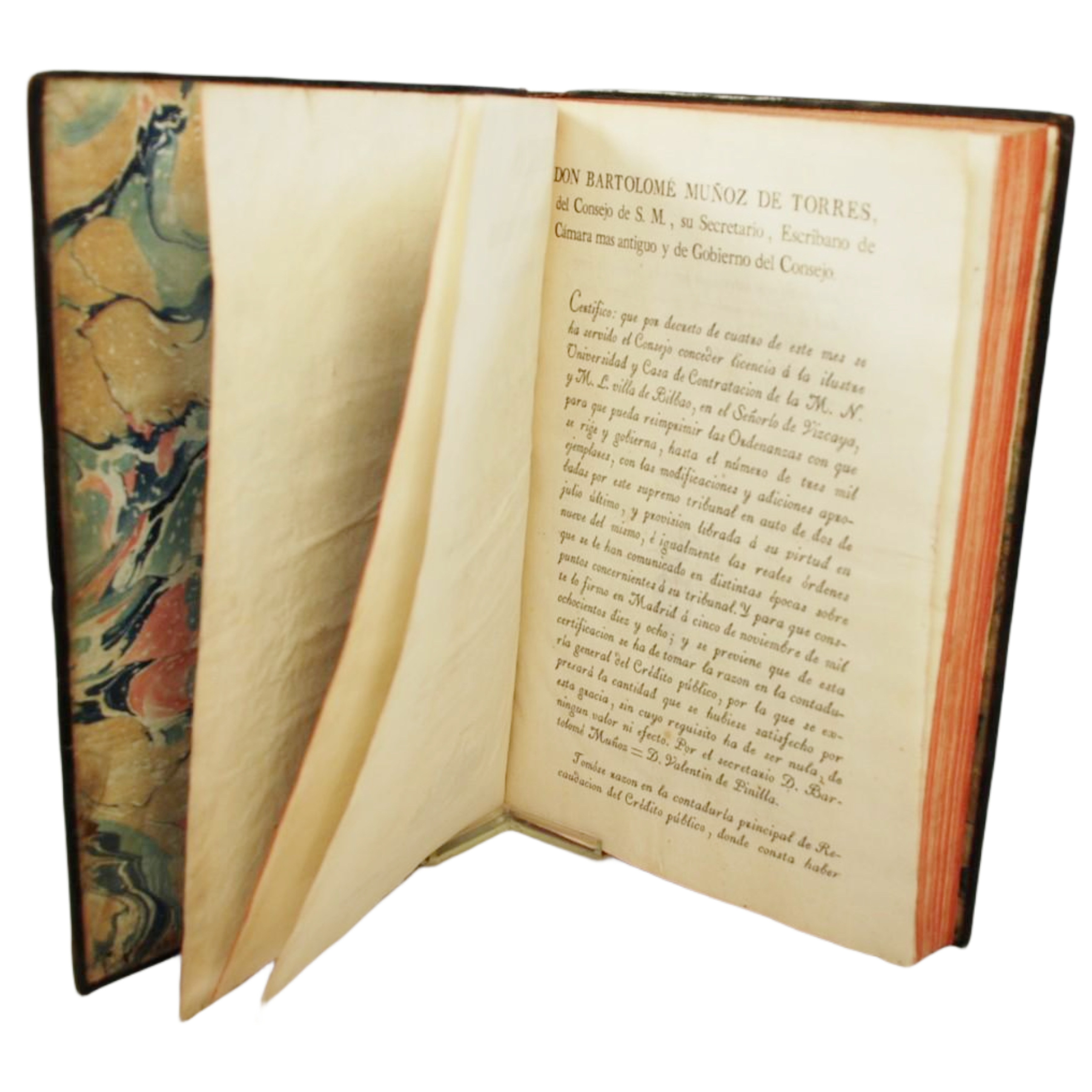 ORDENANZAS DE LA ILUSTRE UNIVERSIDAD Y CASA DE CONTRATACIÓN DE LA M.N. Y M.L. VILLA DE BILBAO APROBADAS Y CONFIRMADAS POR LAS MAGESTADES DE LOS SRES. D. FELIPE V EN 2 DE DICIEMBRE DE 1737 Y D. FERNANDO VII EN 27 DE JUNIO DE 1814, CON INSERCIÓN DE LOS