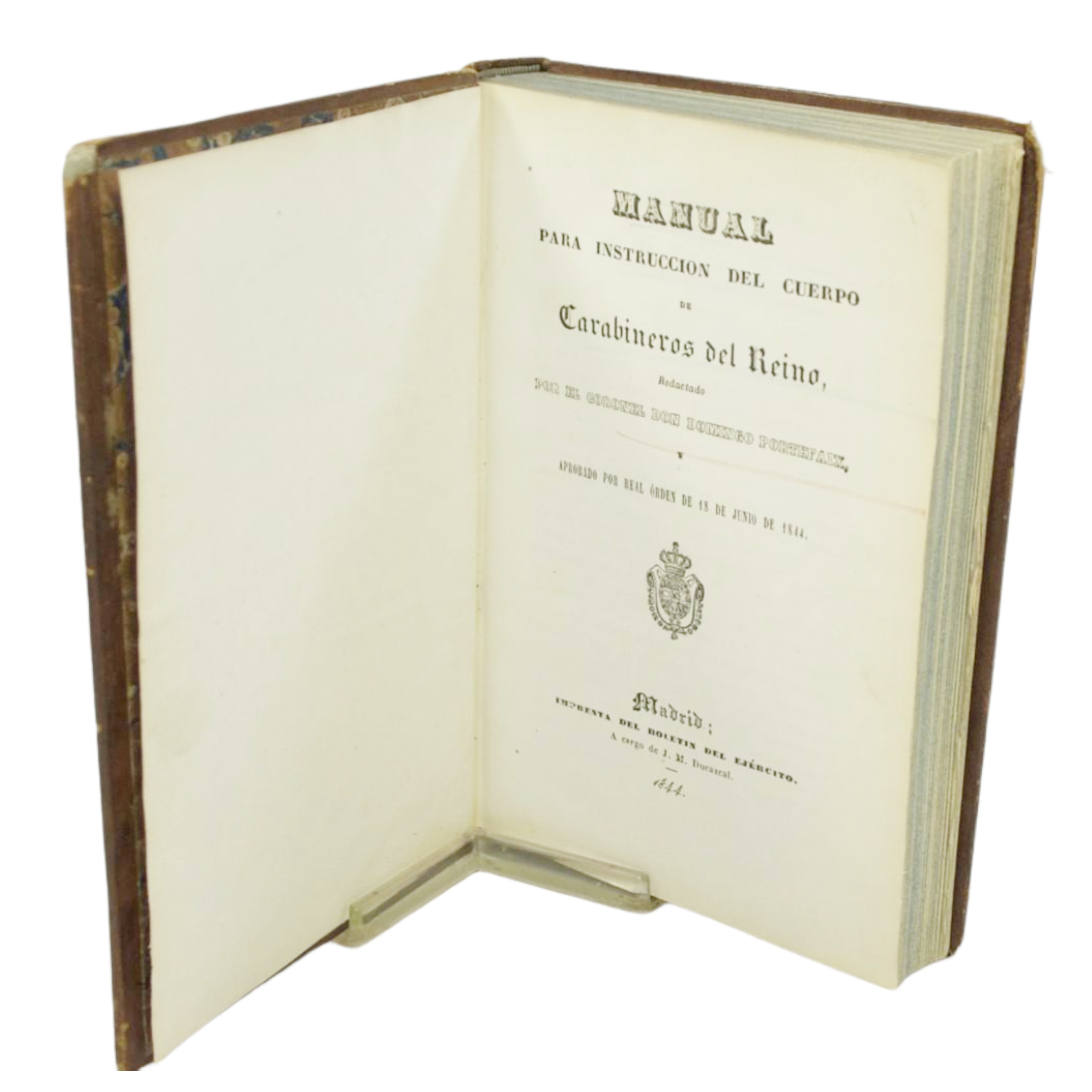 MANUAL PARA INSTRUCCIÓN DEL CUERPO DE CARABINEROS DEL REINO