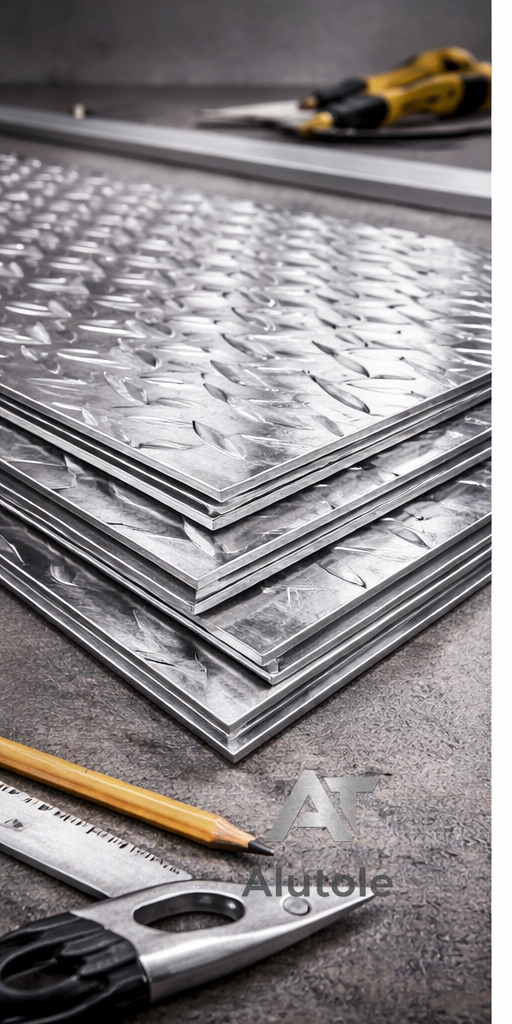 Tôle Aluminium Relief Strié