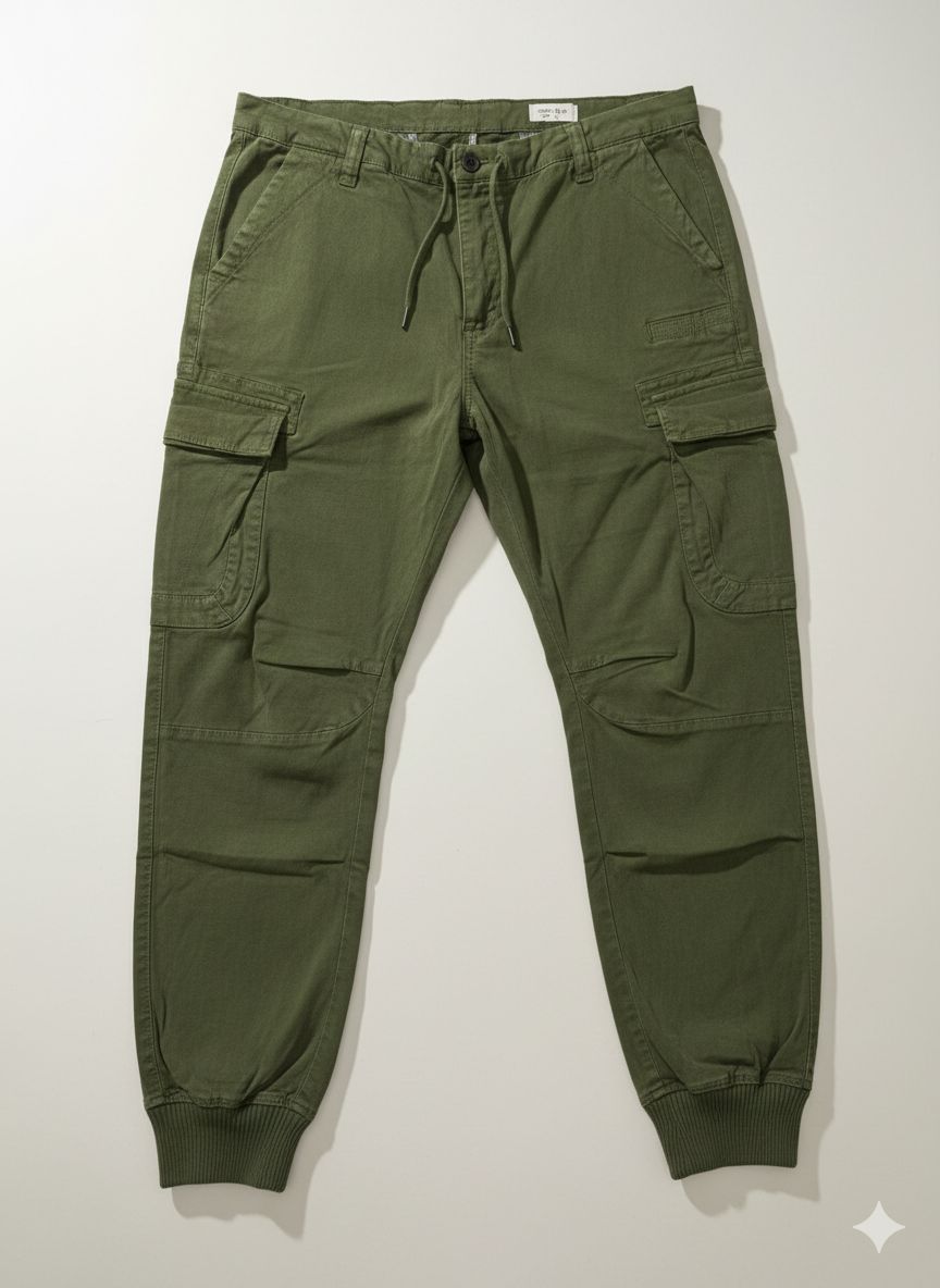 Pantalon cargo vert