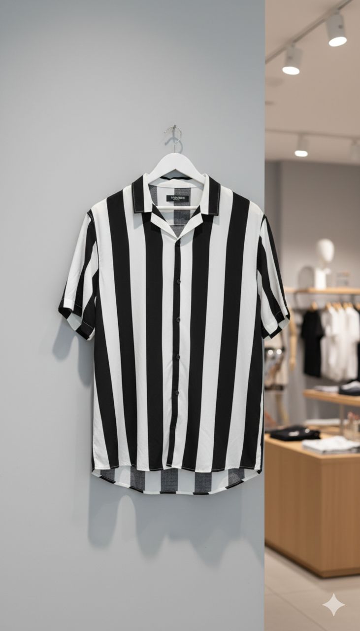 Chemise à rayures jaunes et noires