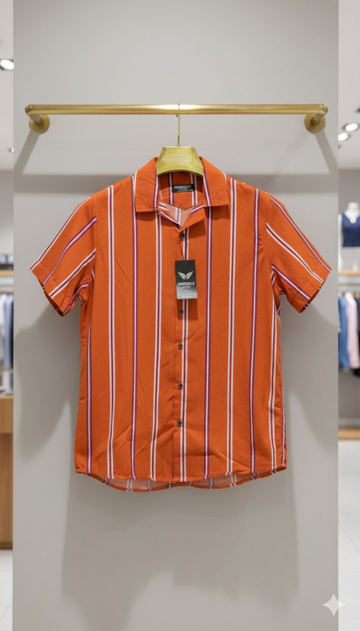 Chemise à rayures jaunes et noires