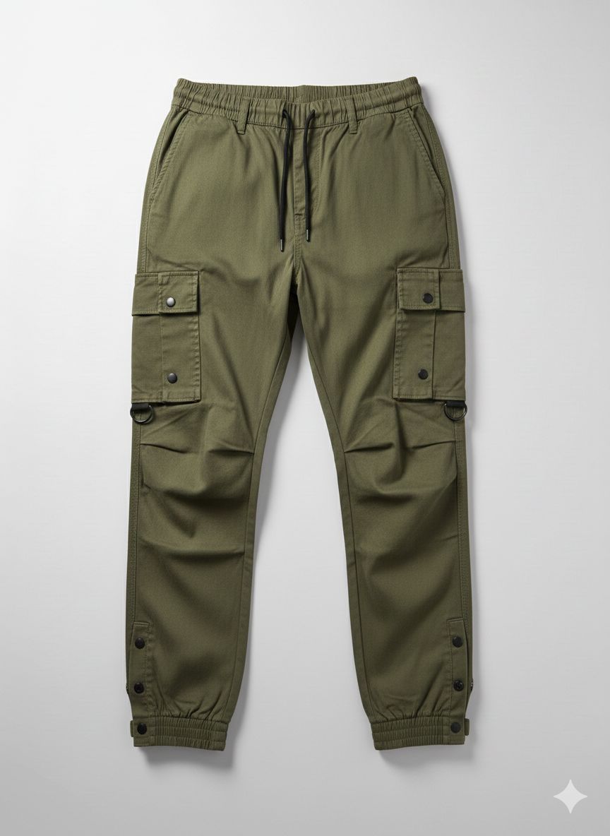 Pantalon cargo vert