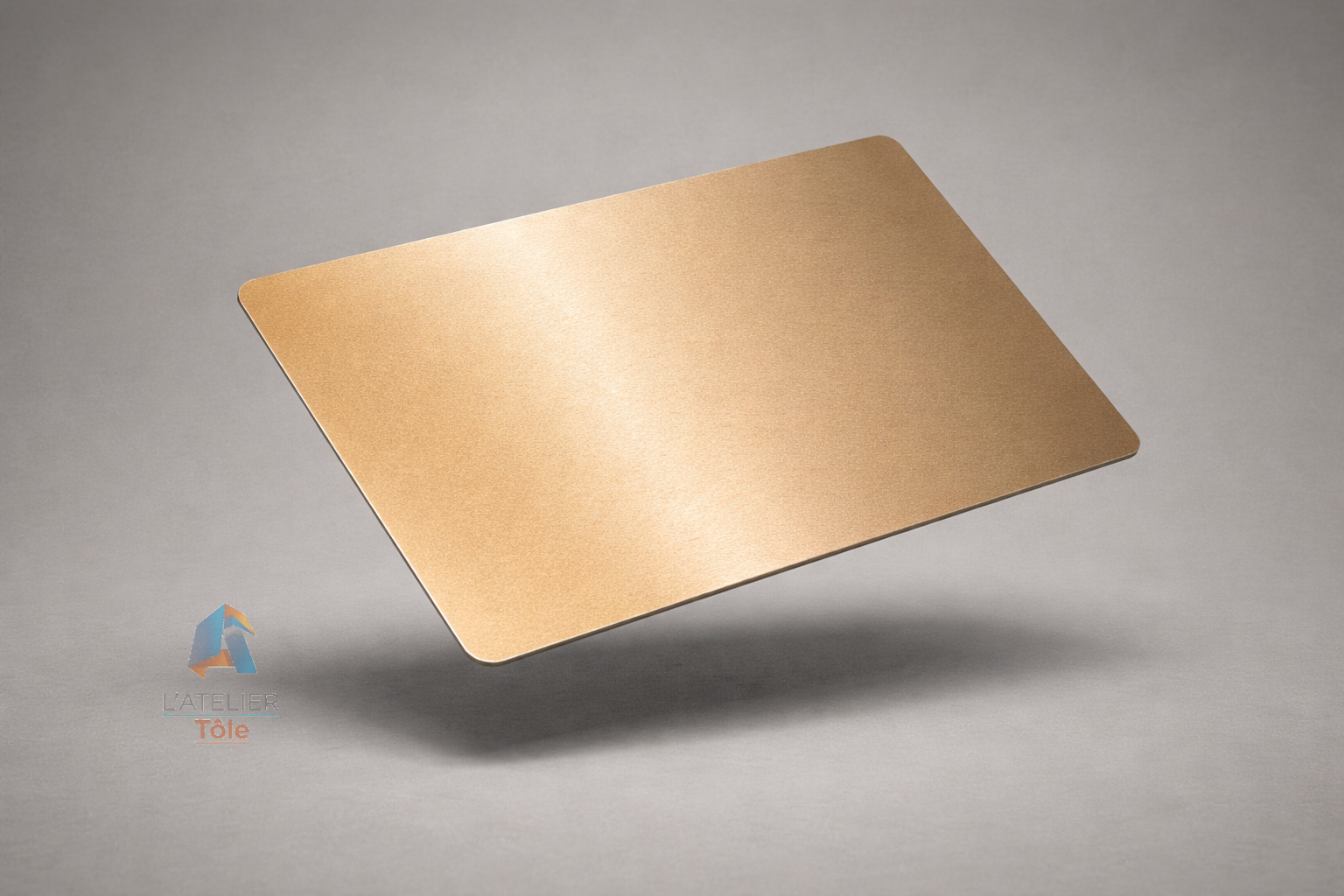 Tôle Métal Léger Anodisée Champagne