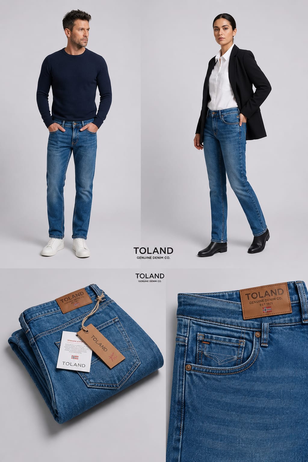 Regular Fit Mid Blue