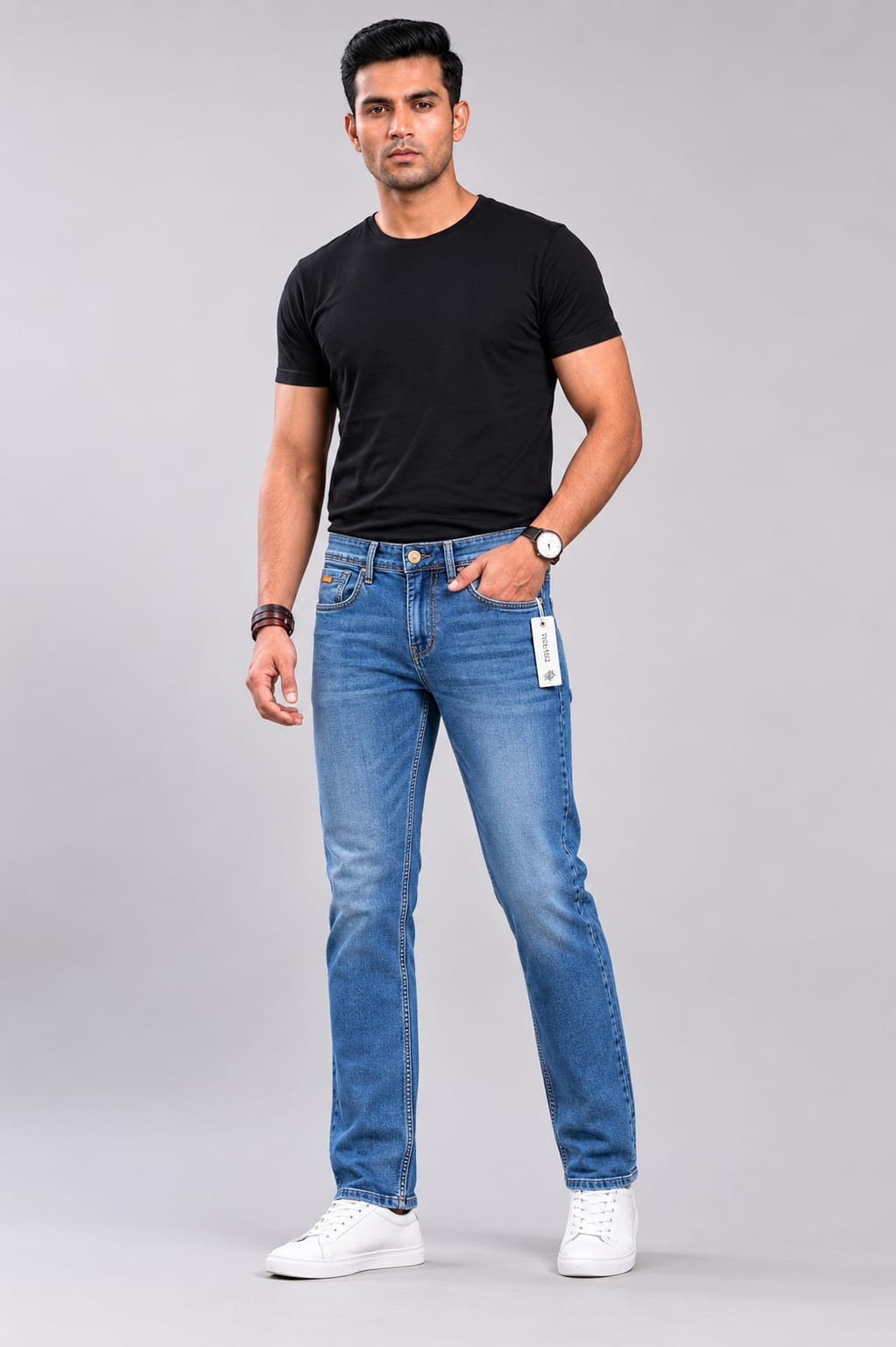 Regular Fit Bluish Grey