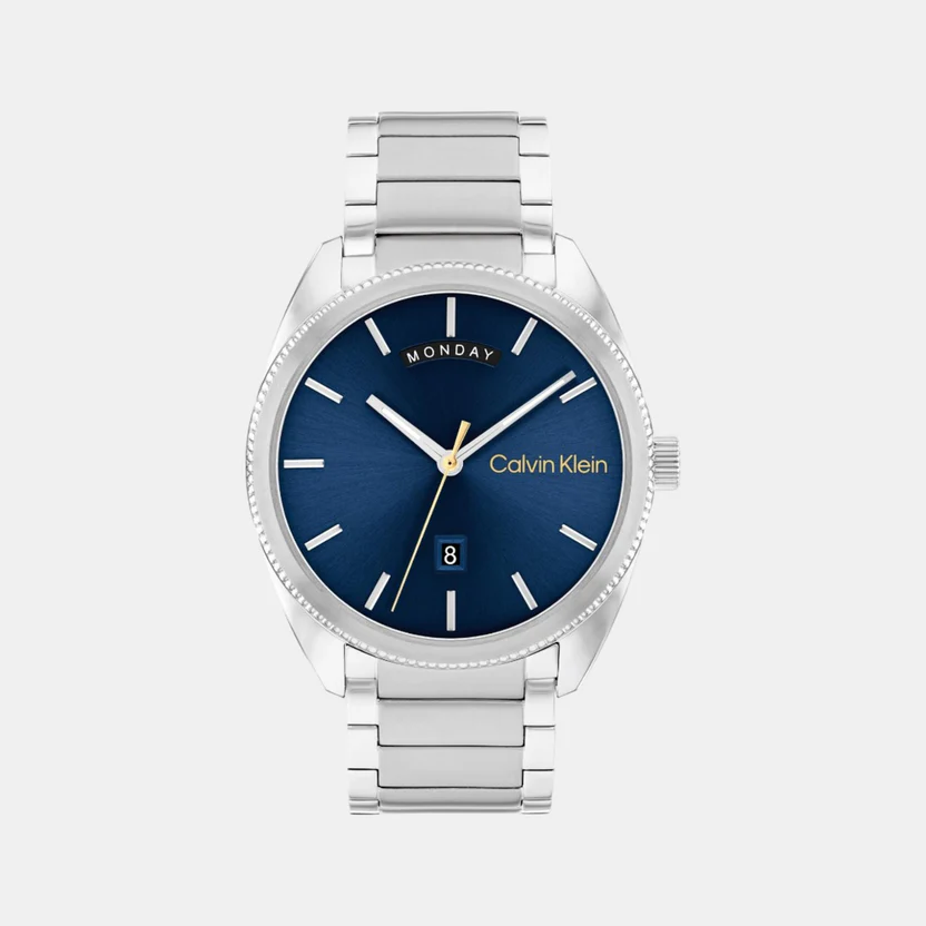 Calvin Klein Men's Blue Dial Stainless Steel Watch 25200446