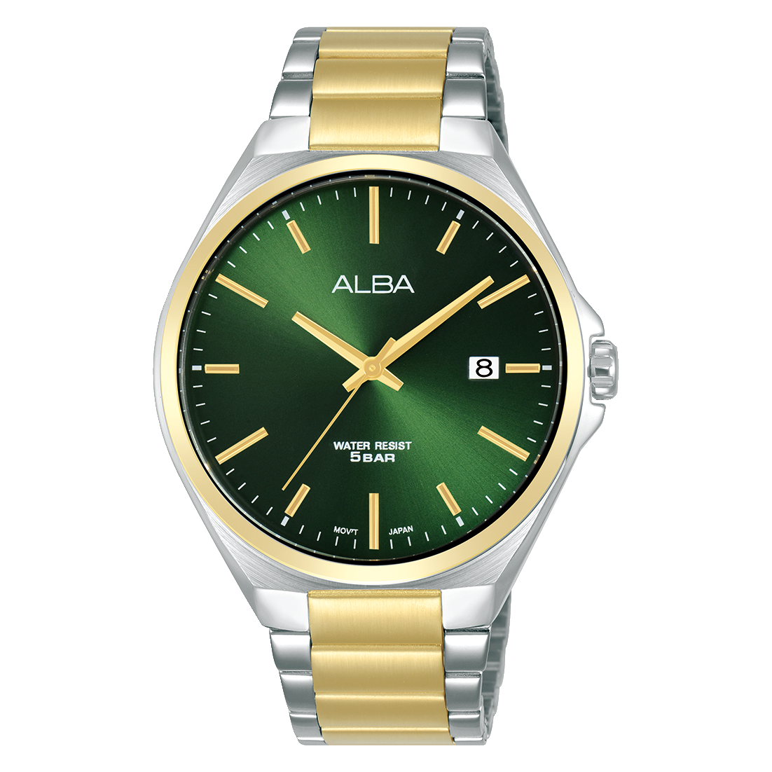 Alba Two-Tone Green Dial Watch