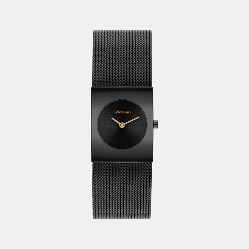 Calvin Klein Minimalist Black Mesh Watch 25100138