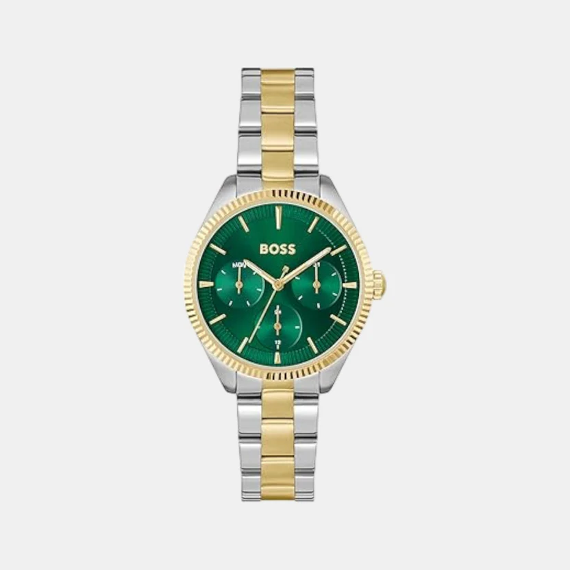 BOSS Two-Tone Green Dial Watch