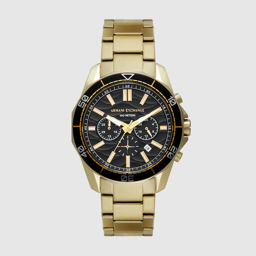Armani Exchange Gold-Tone Chronograph Watch AX1958