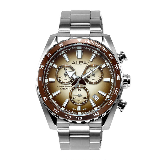 Stainless Steel Chronograph Watch