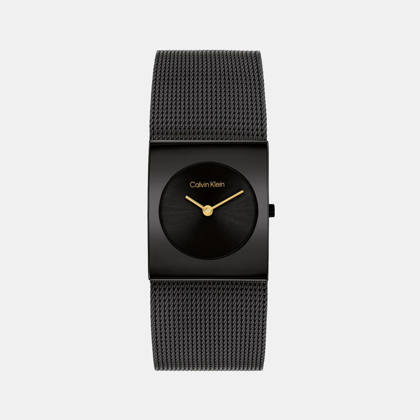 Calvin Klein Black Mesh Watch 25100109
