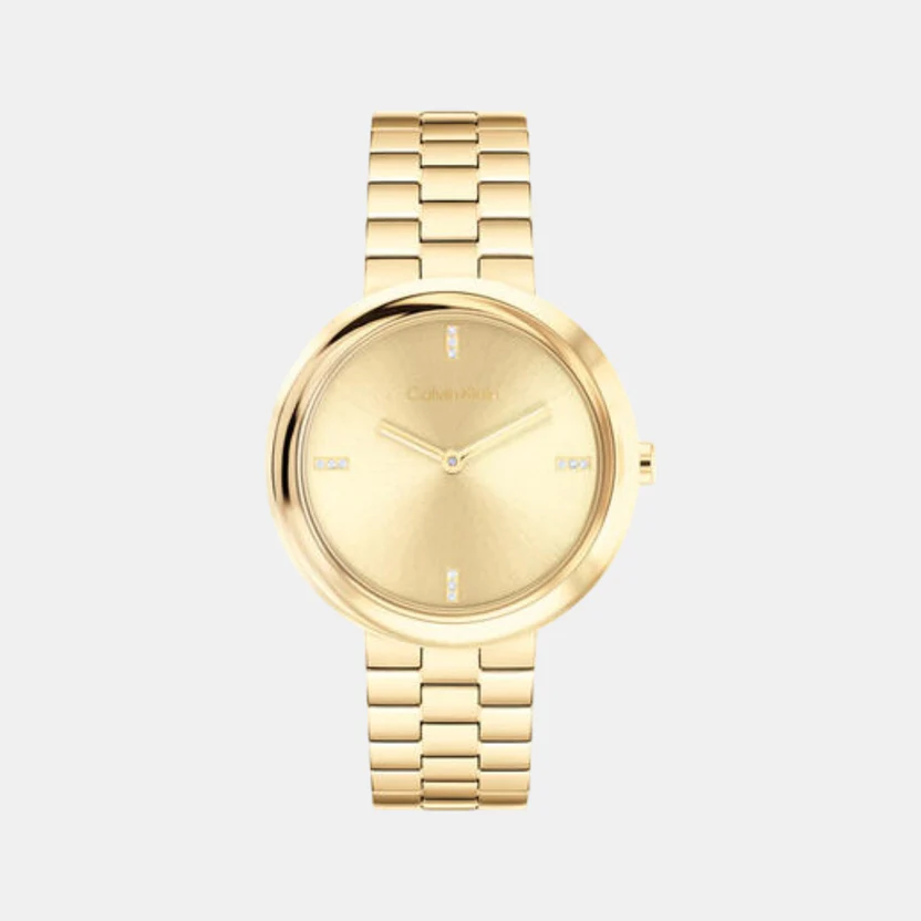 Gold Stainless Steel Watch 25100094