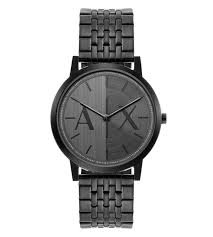AX Black Stainless Steel Watch AX2872