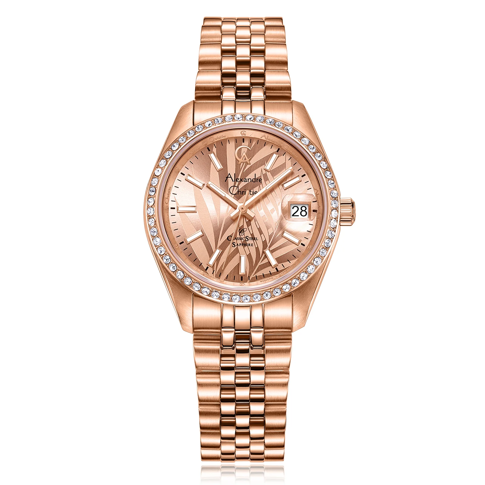 Rose Gold Luxury Watch 5012LDBRGRGLN