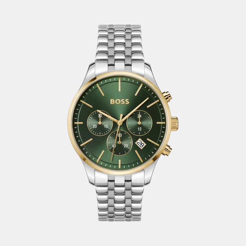 BOSS Green Dial Chronograph Watch