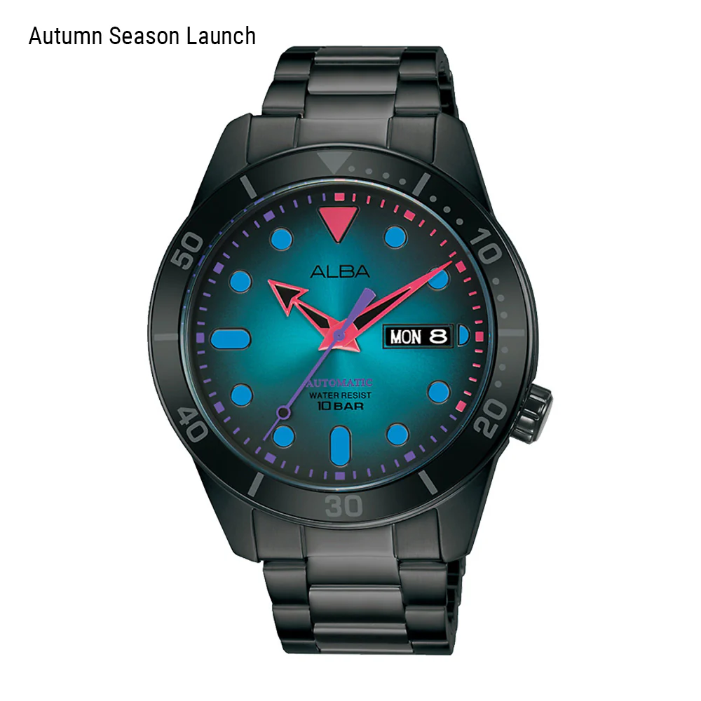 ALBA Men's Black Stainless Steel Watch AL4175Xl