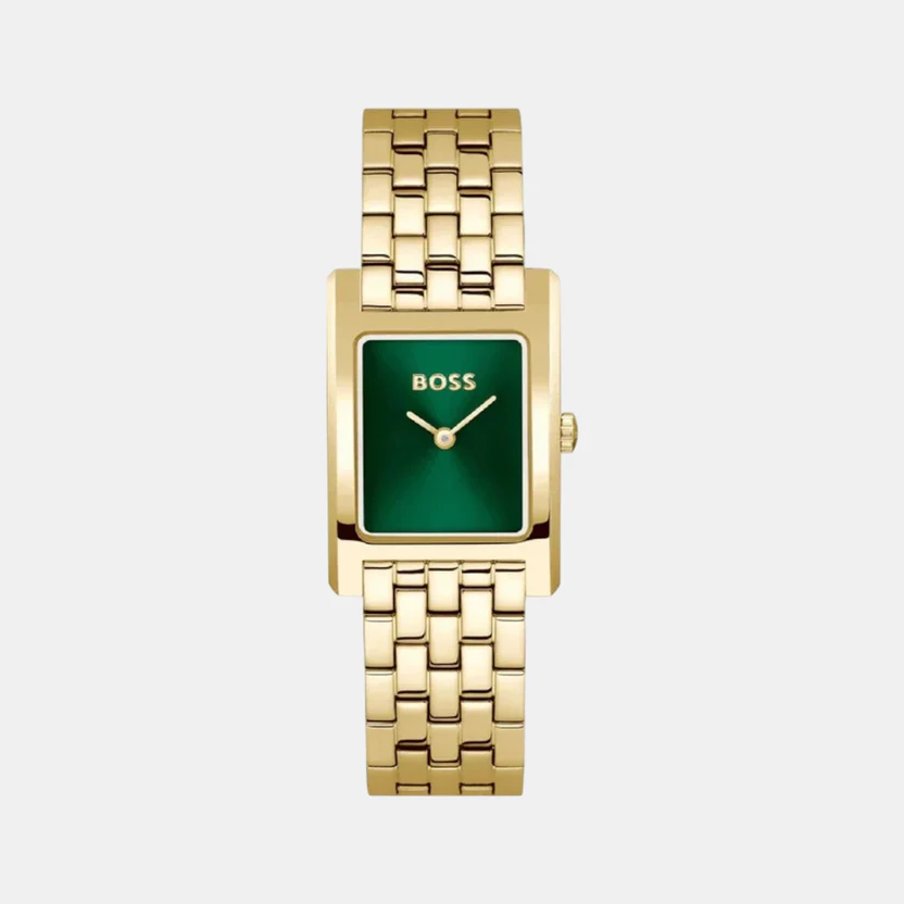 Boss Gold Green Dial Watch