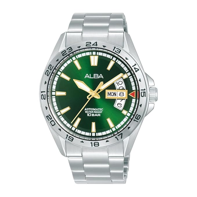 Alba Men's Green Dial Automatic Watch