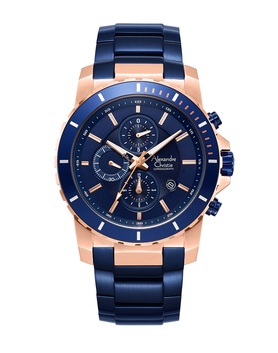 Alexandre Christie Men's Chronograph Watch 6141MCBURBU