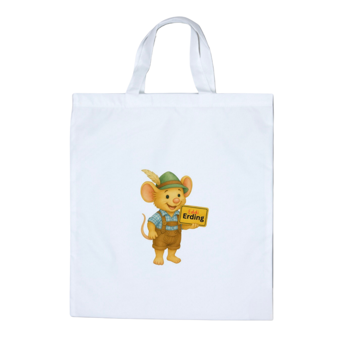 Stoffbeutel Eddi Erding - Eddi & Ortsschild