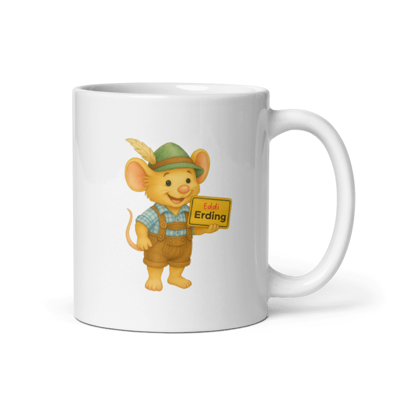 Tasse Eddi Erding - Eddi & Ortsschild