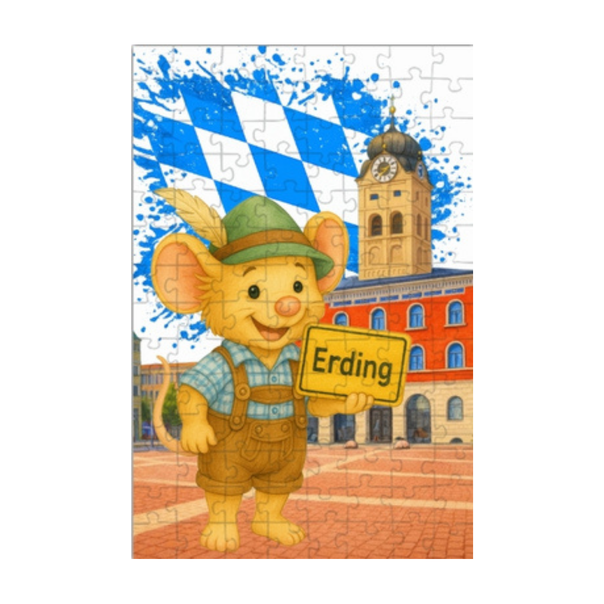 Puzzle Eddi Erding - Eddi am Schrannenplatz