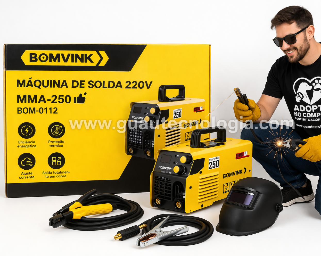 Maquina de Soldar 220V BOMVINK MMA-250