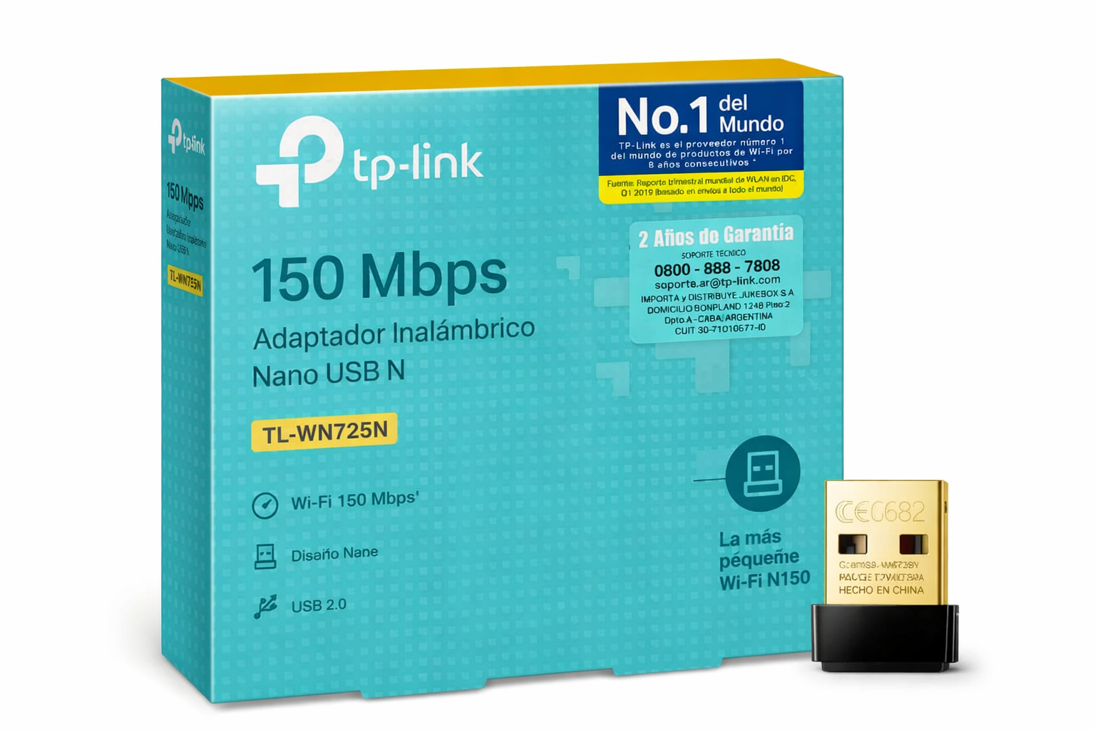 Adaptador Wi-Fi USB Nano 150 Mbps