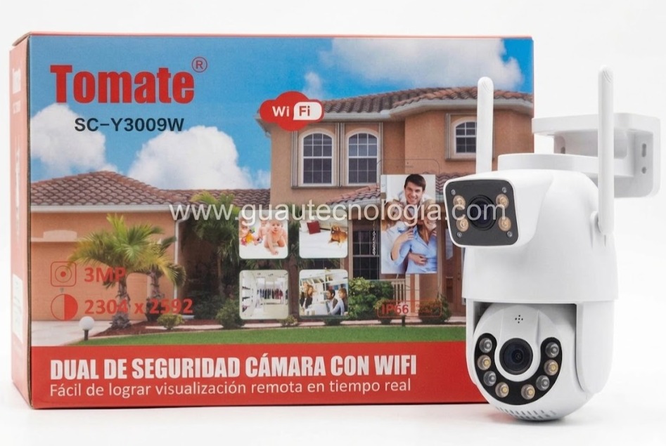 Camara de Seguridad Dual Tomate SC-Y3009W