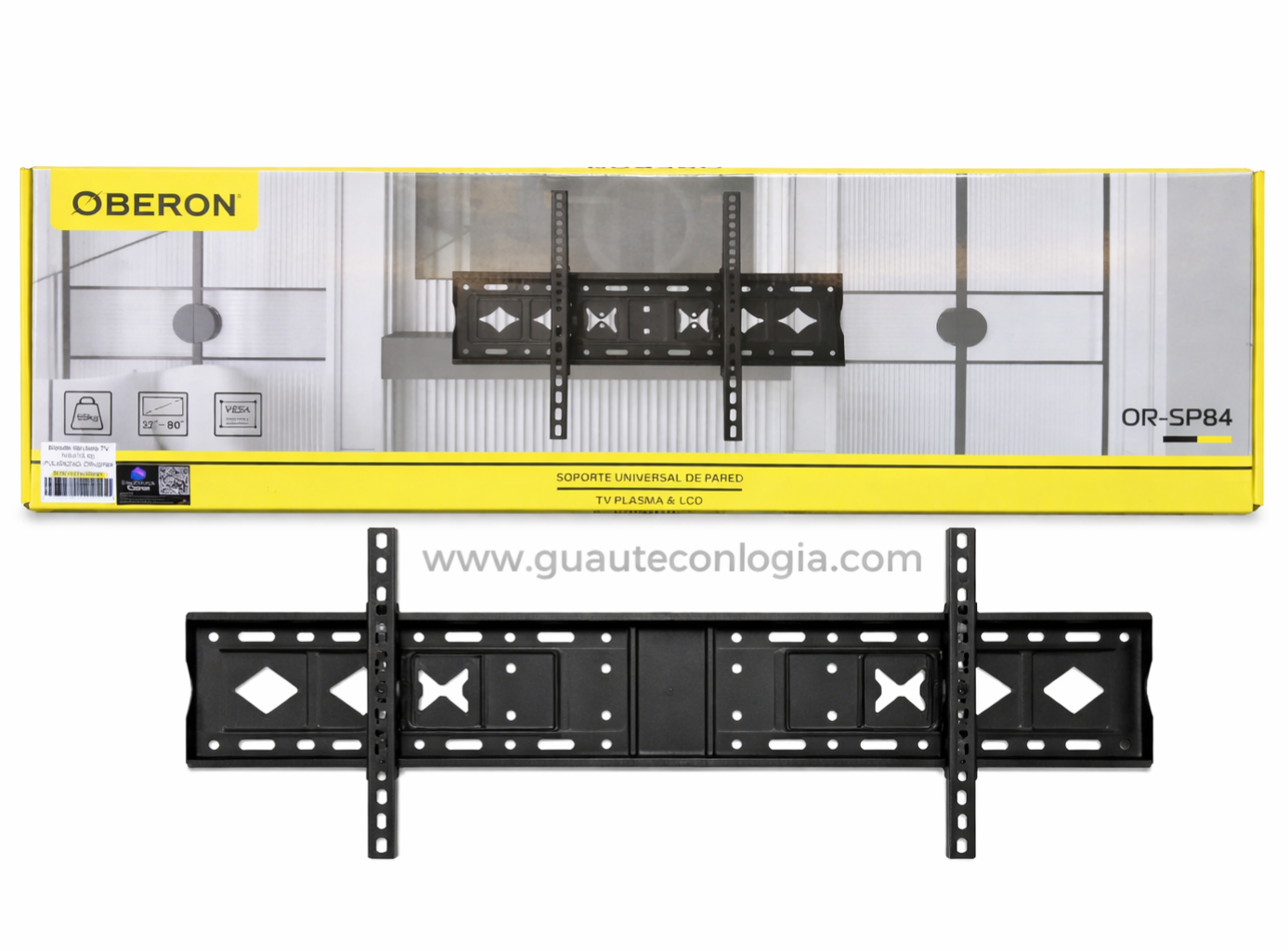 Soporte Pared para TV fijo 32” a 80”