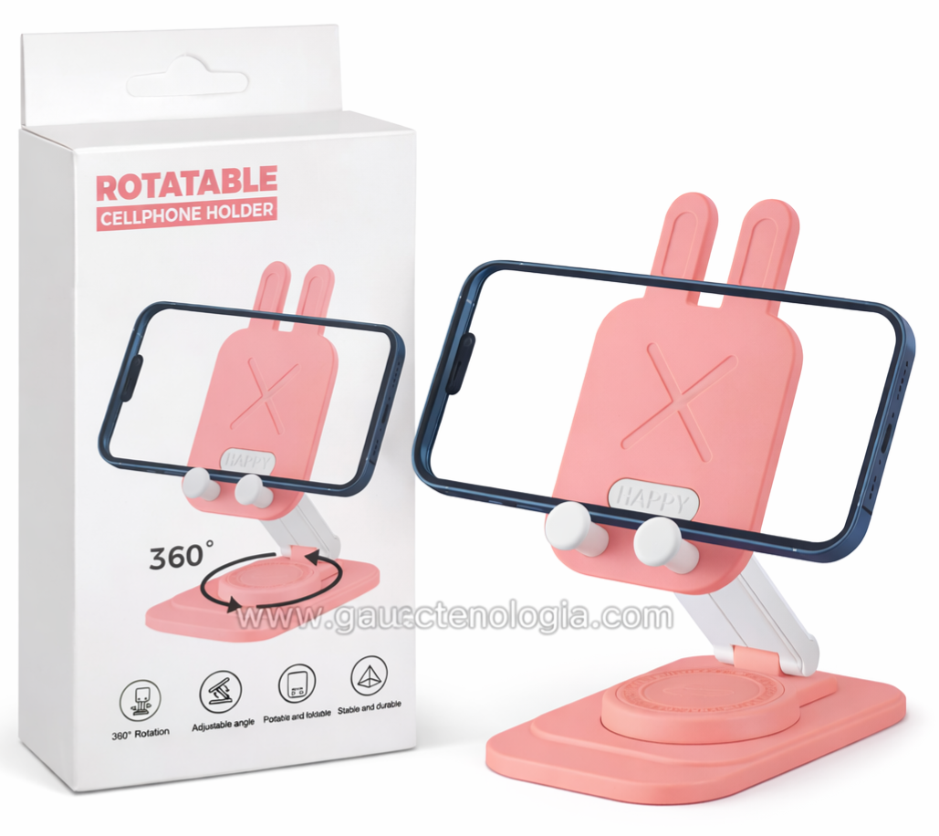 Soporte Giratorio Celular Tablet Orejitas