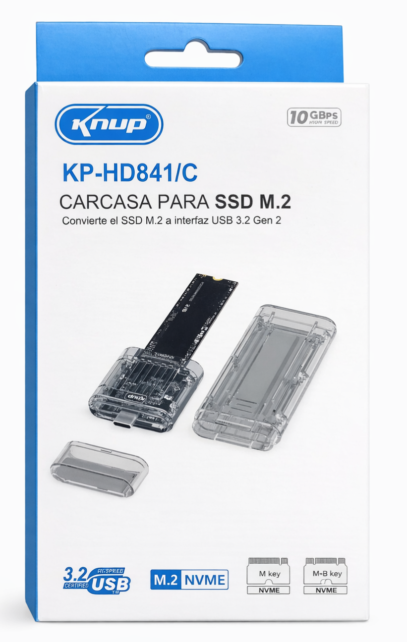 Carcasa para SSD Type C a M.2