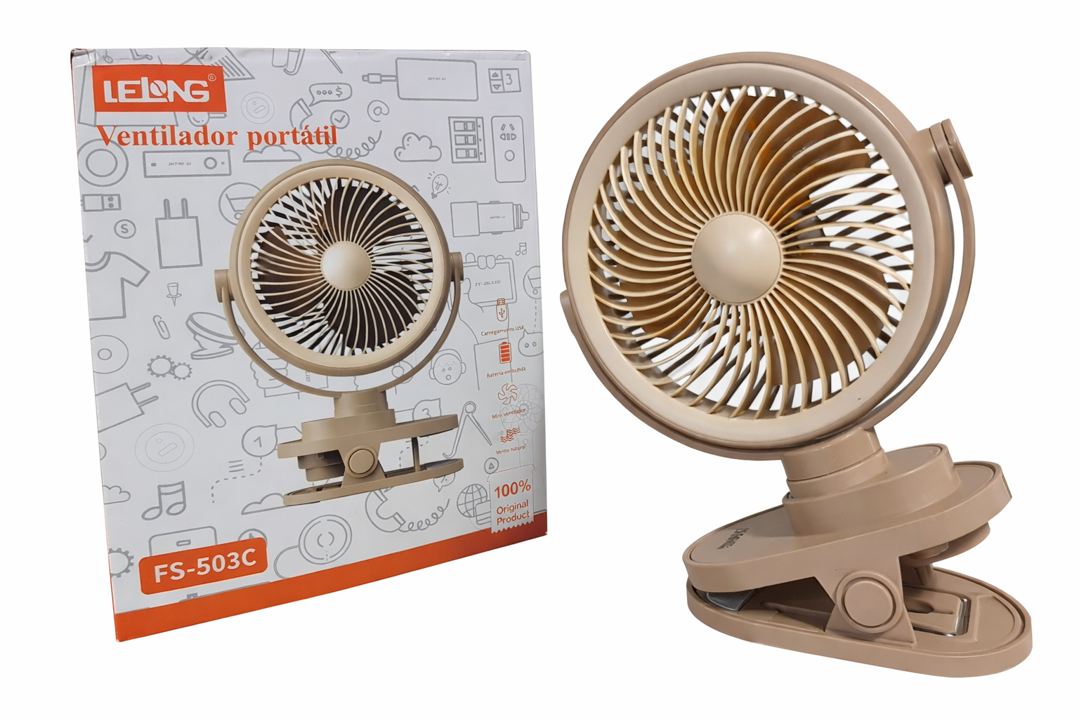 Ventilador portátil Lelong FS-503C